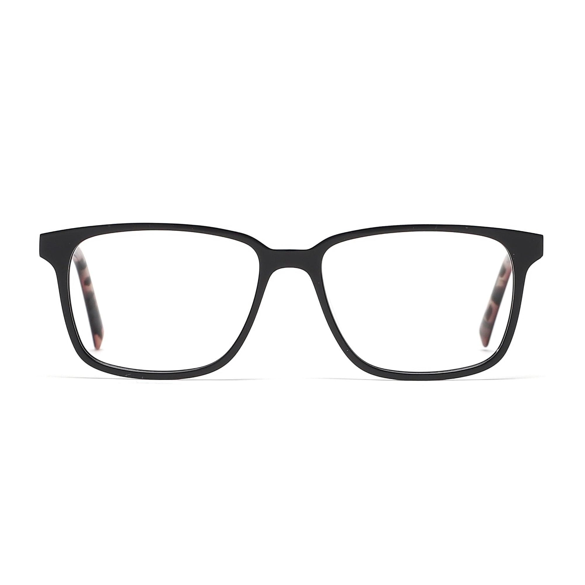 Cavolin Black Purple Rectangle Eyeglasses