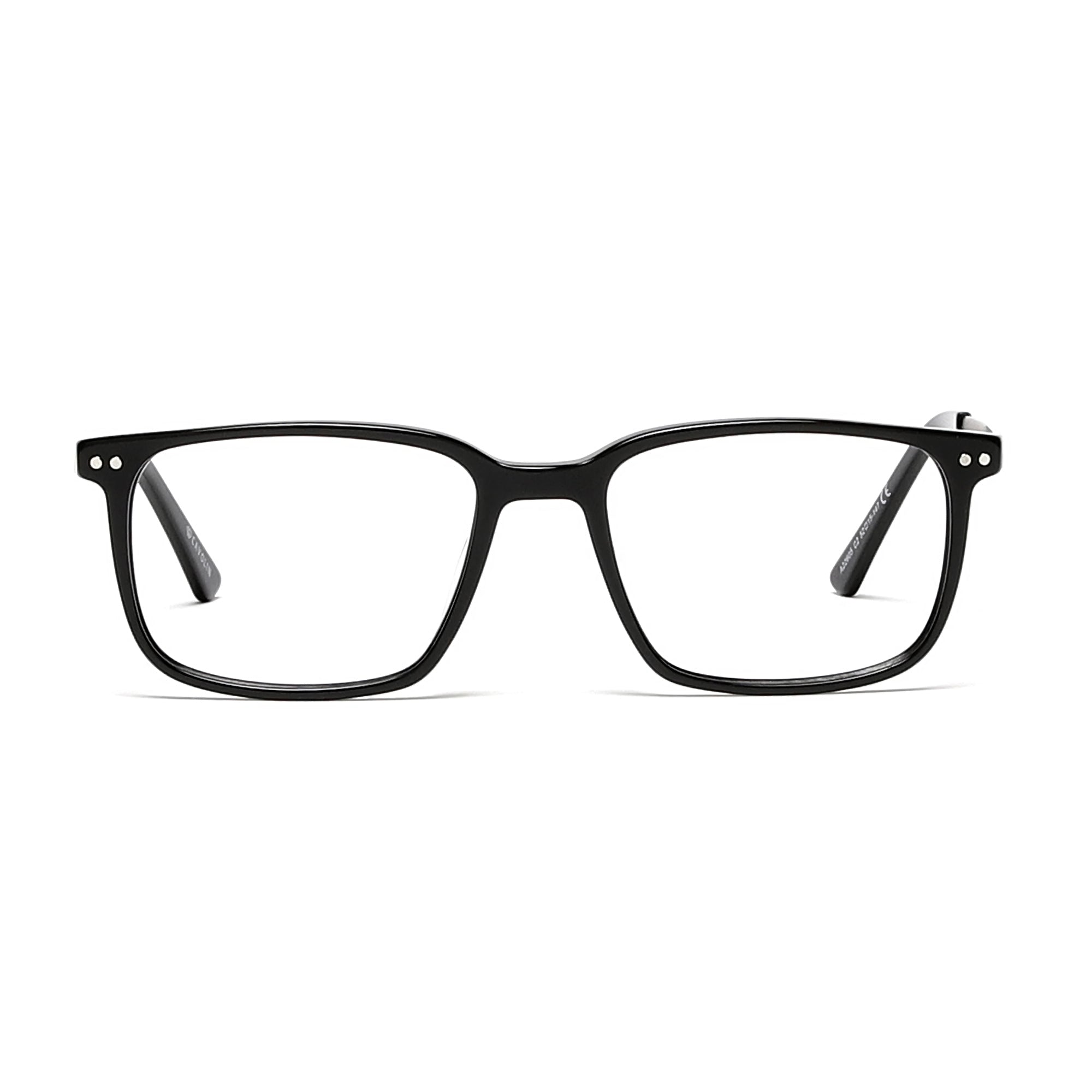 Cavolin Black Rectangle Eyeglasses