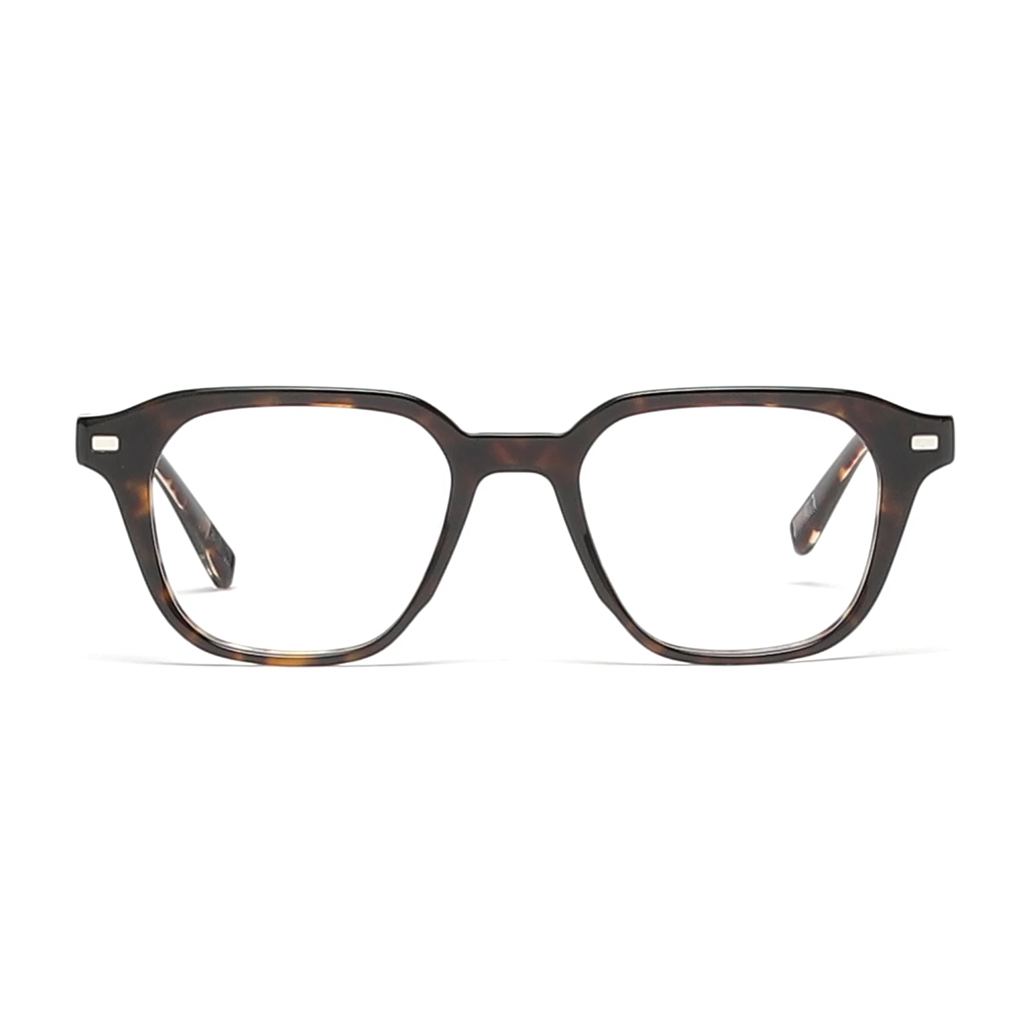 Cavolin Brown Clip On Square Eyeglasses