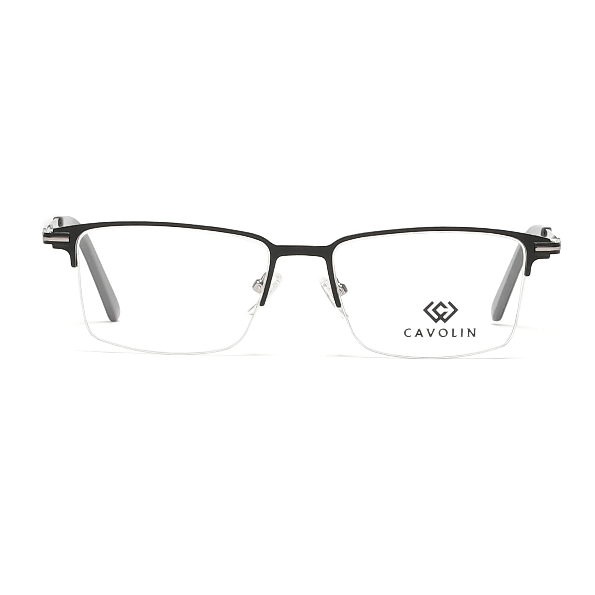 Cavolin Black Rectangle Eyeglasses