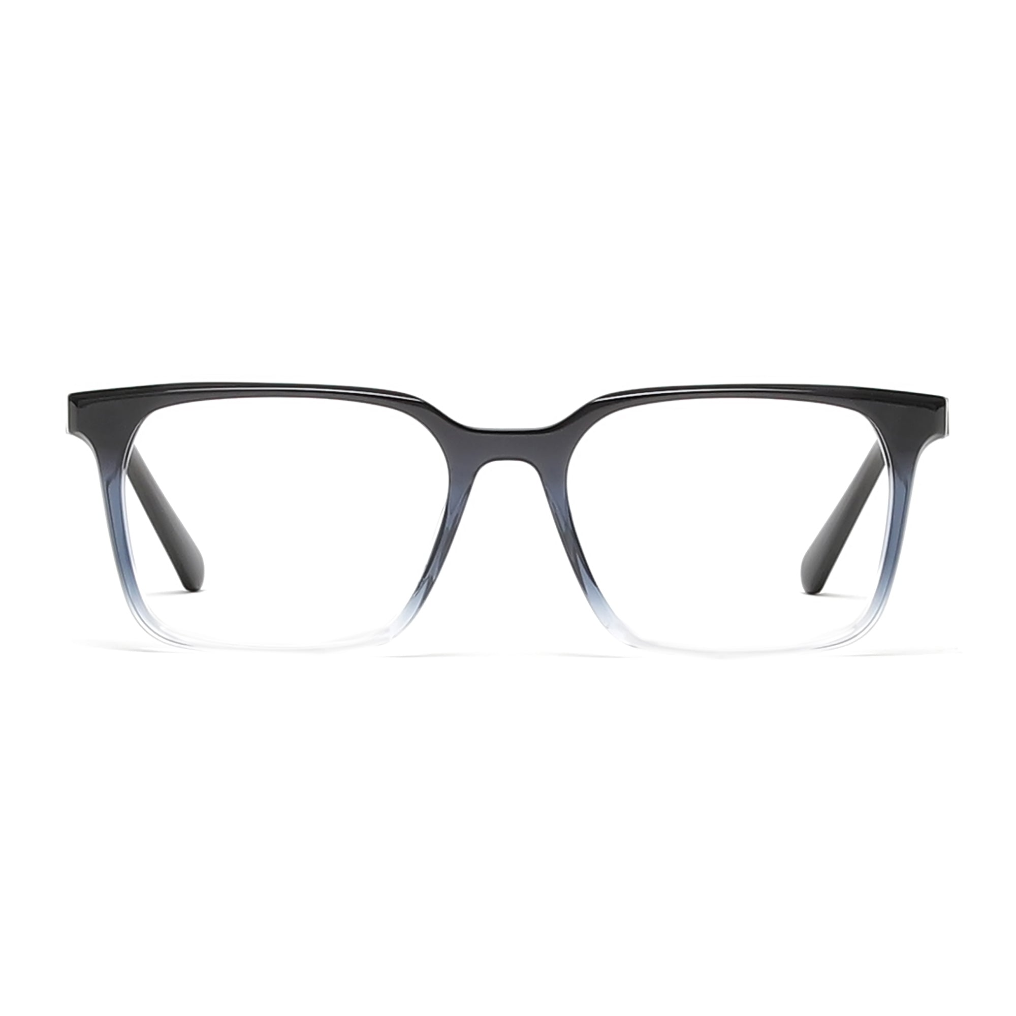 Cavolin Black Transparent Rectangle Eyeglasses