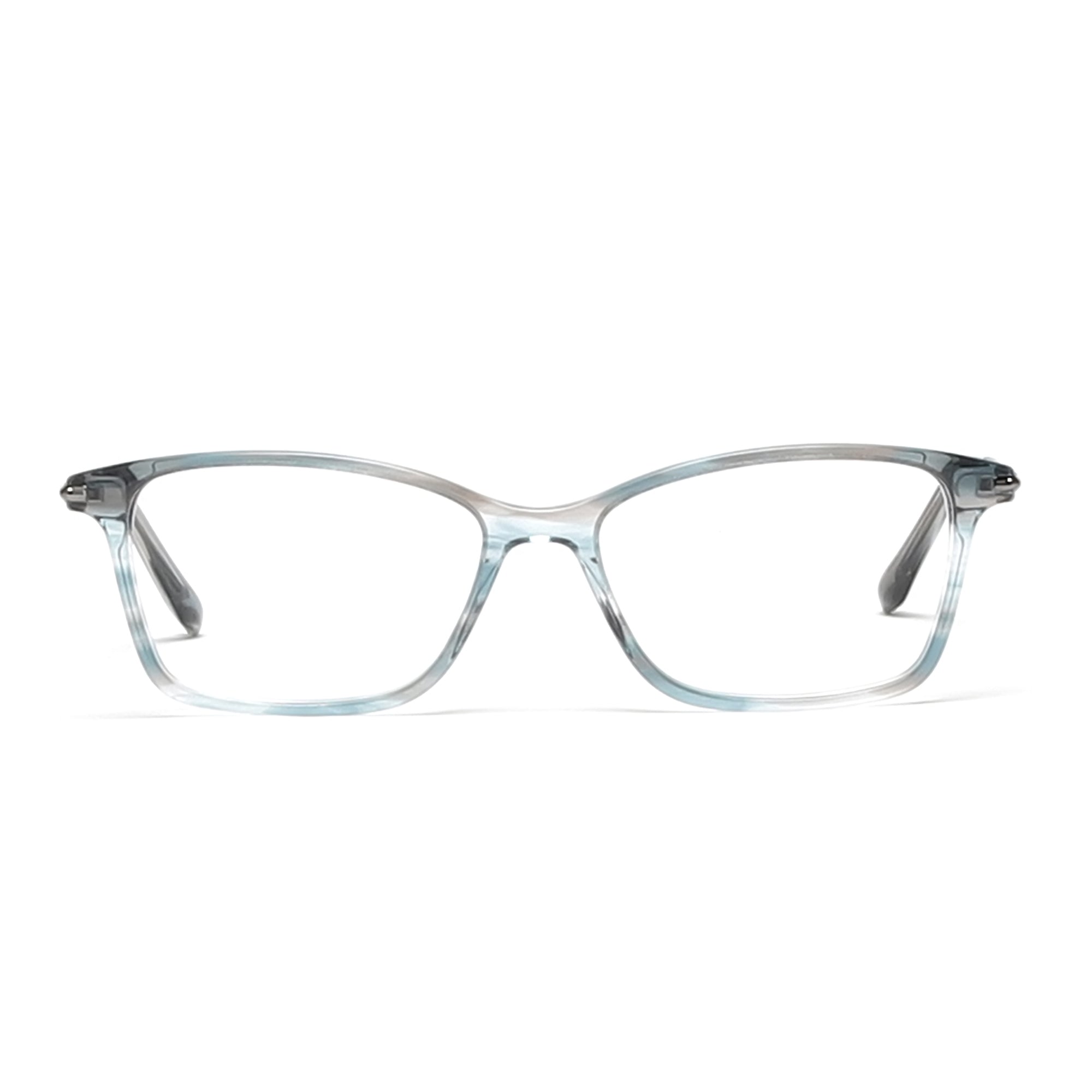 Cavolin Blue Rectangle Eyeglasses