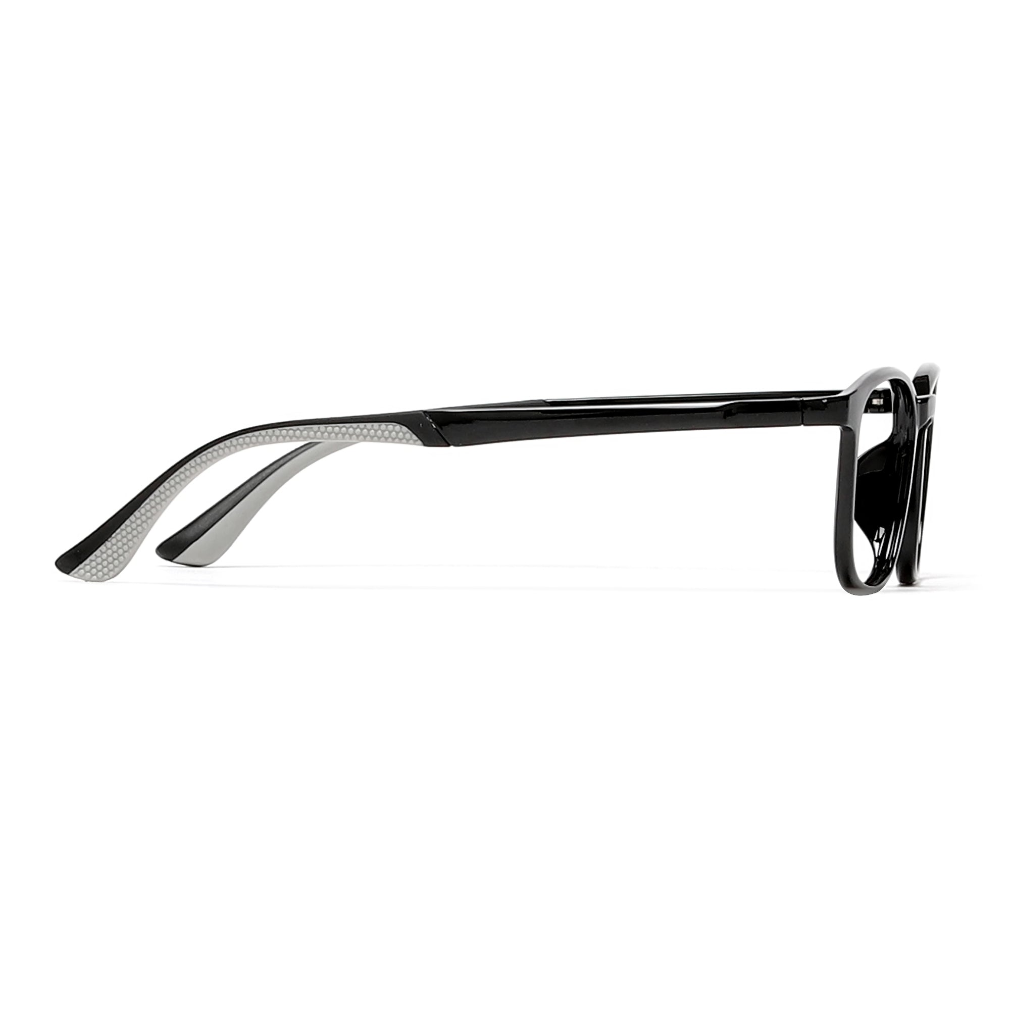 Cavolin Black Rectangle Eyeglasses