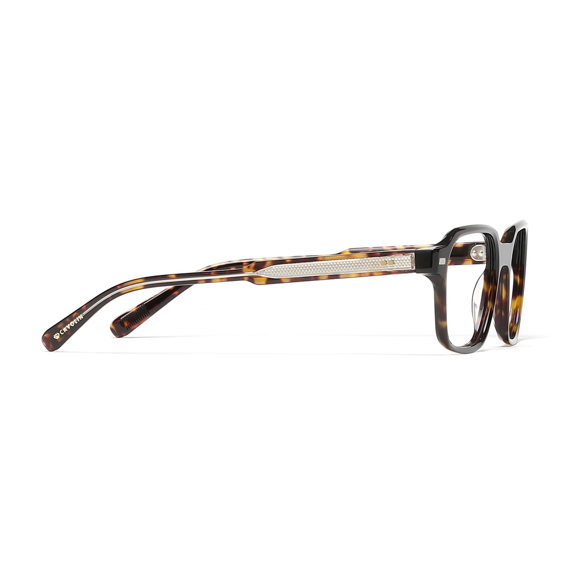 Cavolin Brown Clip On Square Eyeglasses