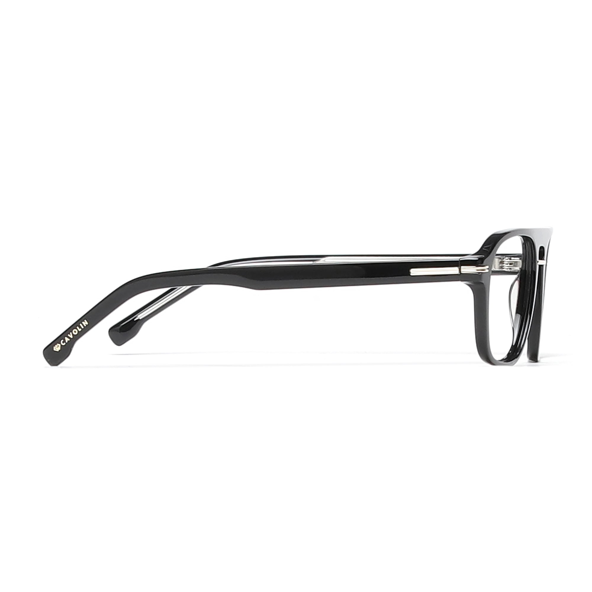Cavolin Black Square Eyeglasses