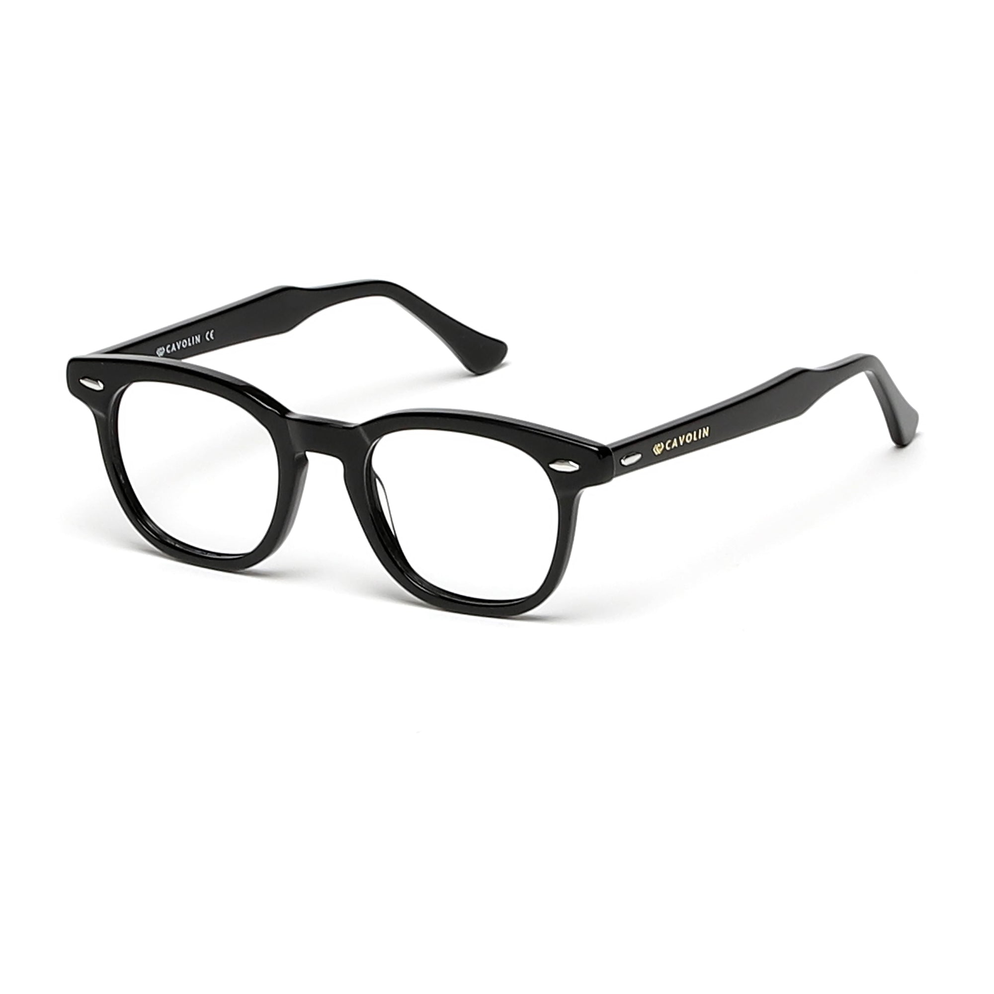 Cavolin Black Square Eyeglasses