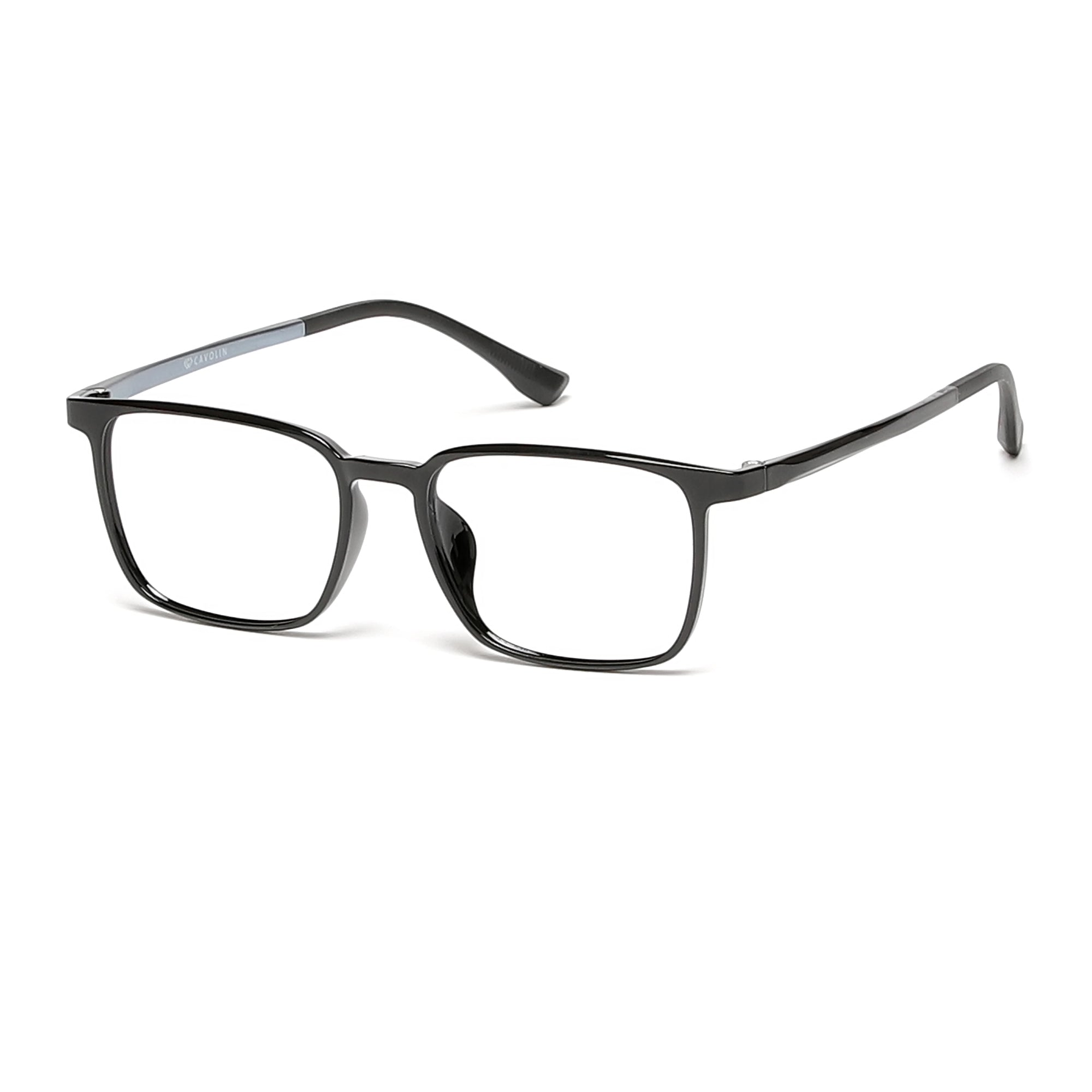 Cavolin Black Rectangle Eyeglasses