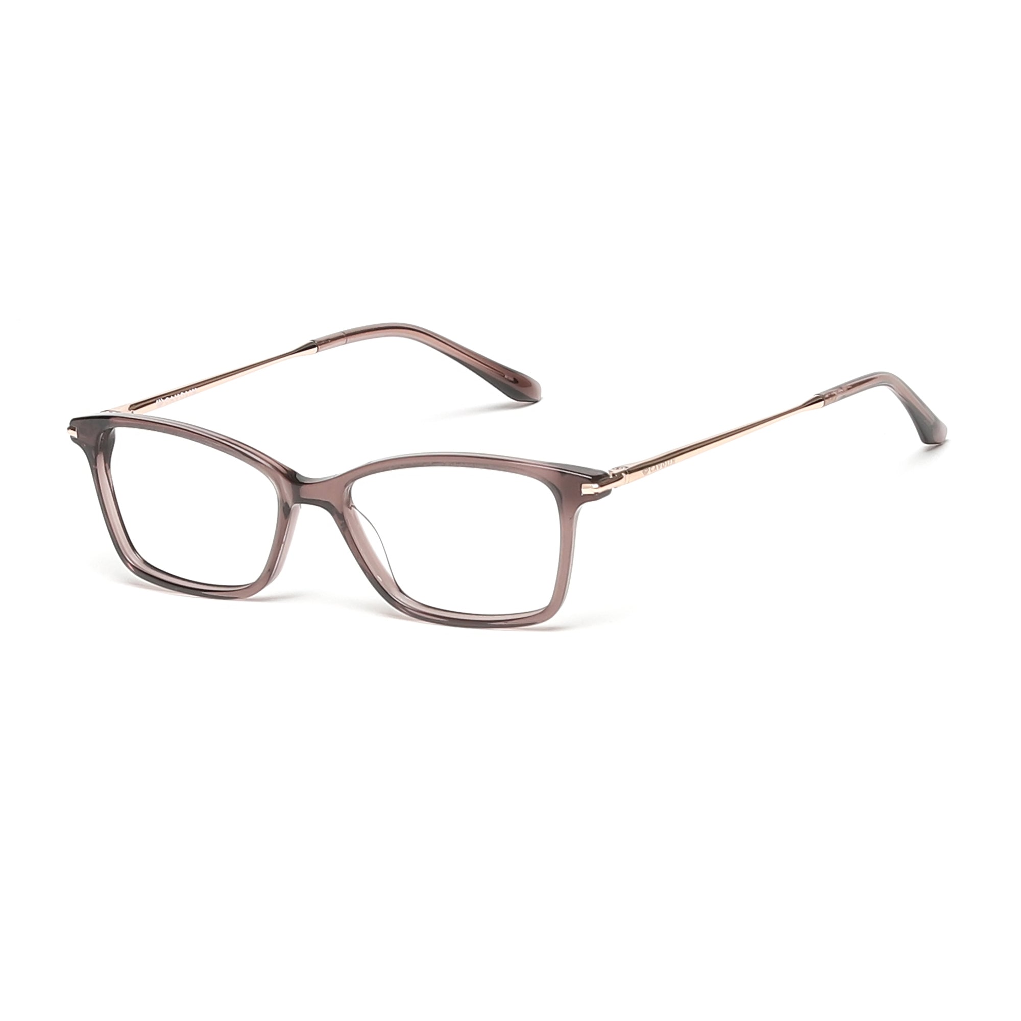 Cavolin Brown Rectangle Eyeglasses