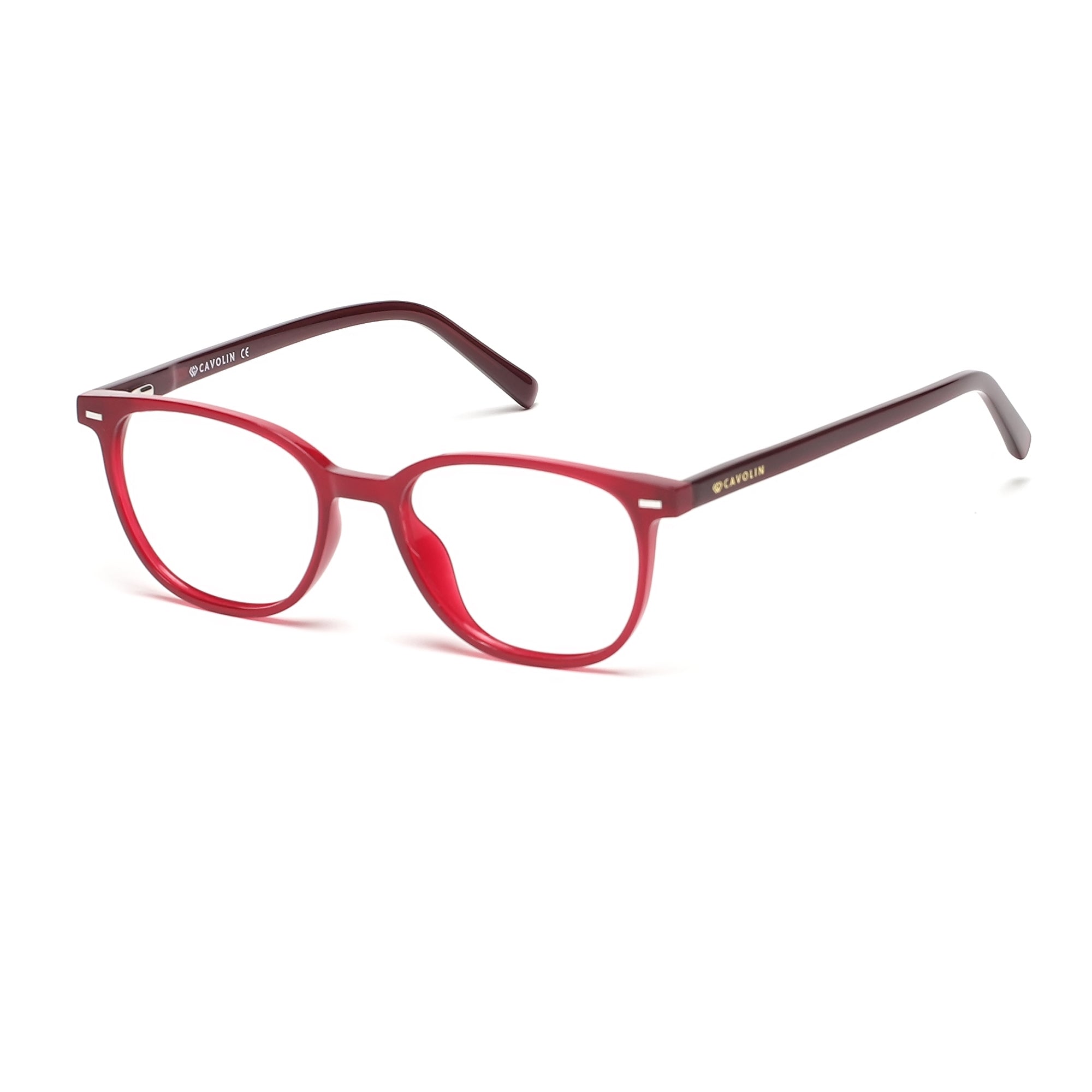 Cavolin Red Square Eyeglasses