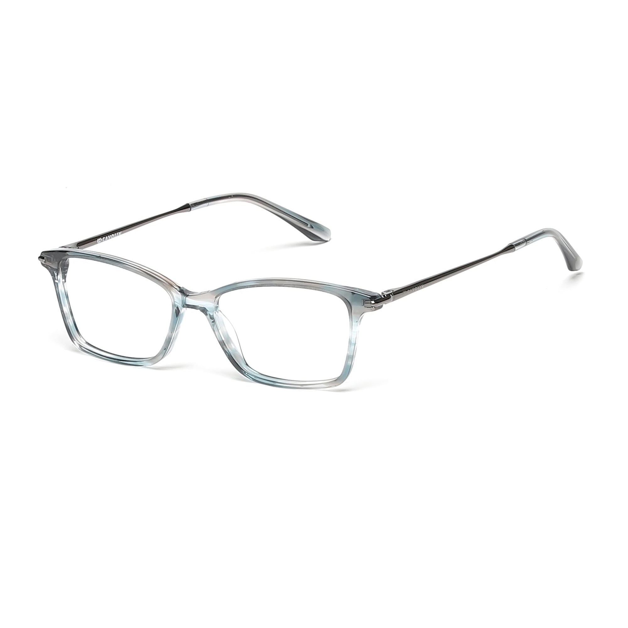 Cavolin Blue Rectangle Eyeglasses
