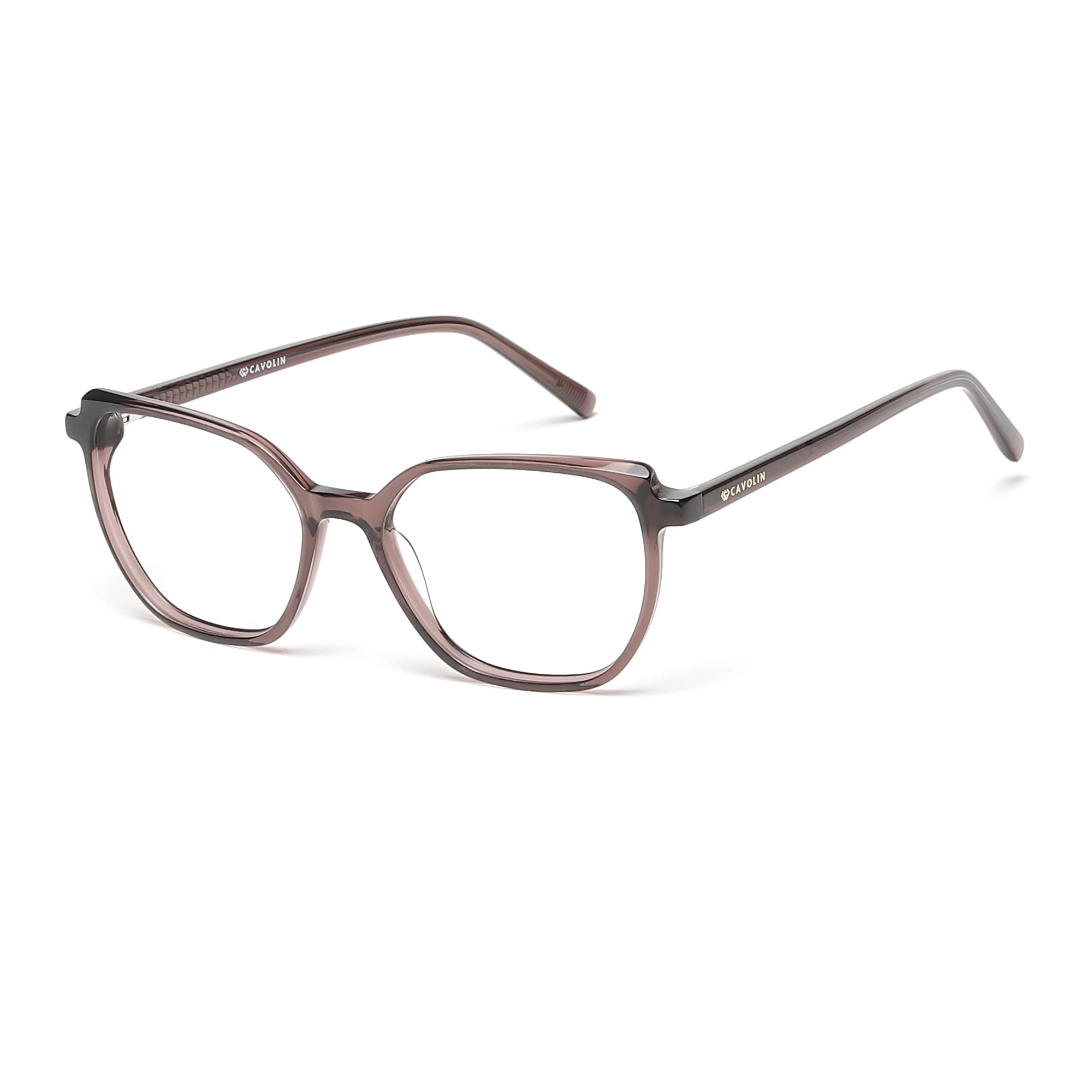 Cavolin Brown Cat Eye Eyeglasses