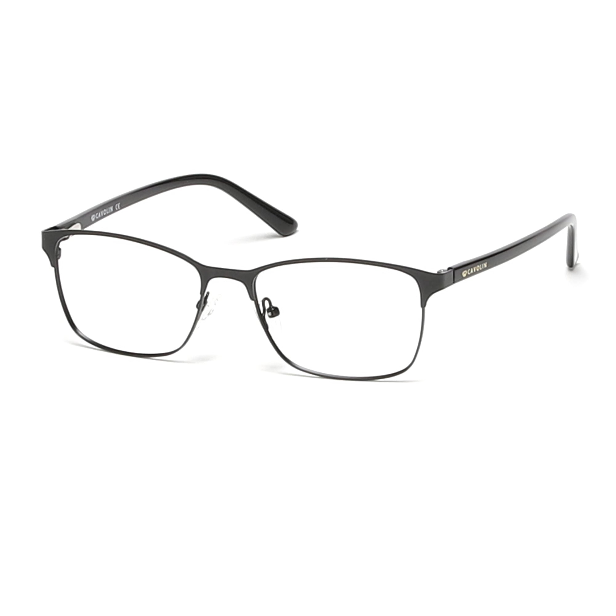 Cavolin Black Rectangle Eyeglasses