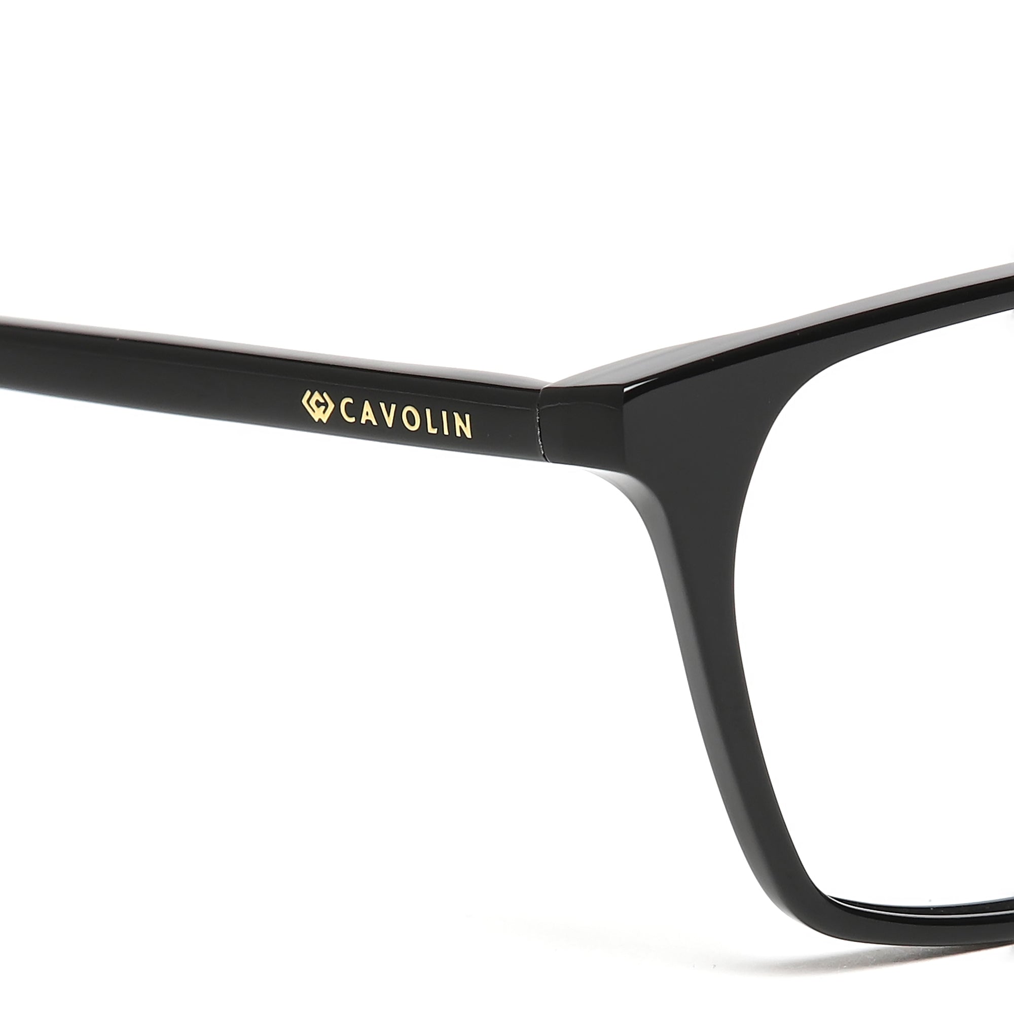 Cavolin Black Square Eyeglasses