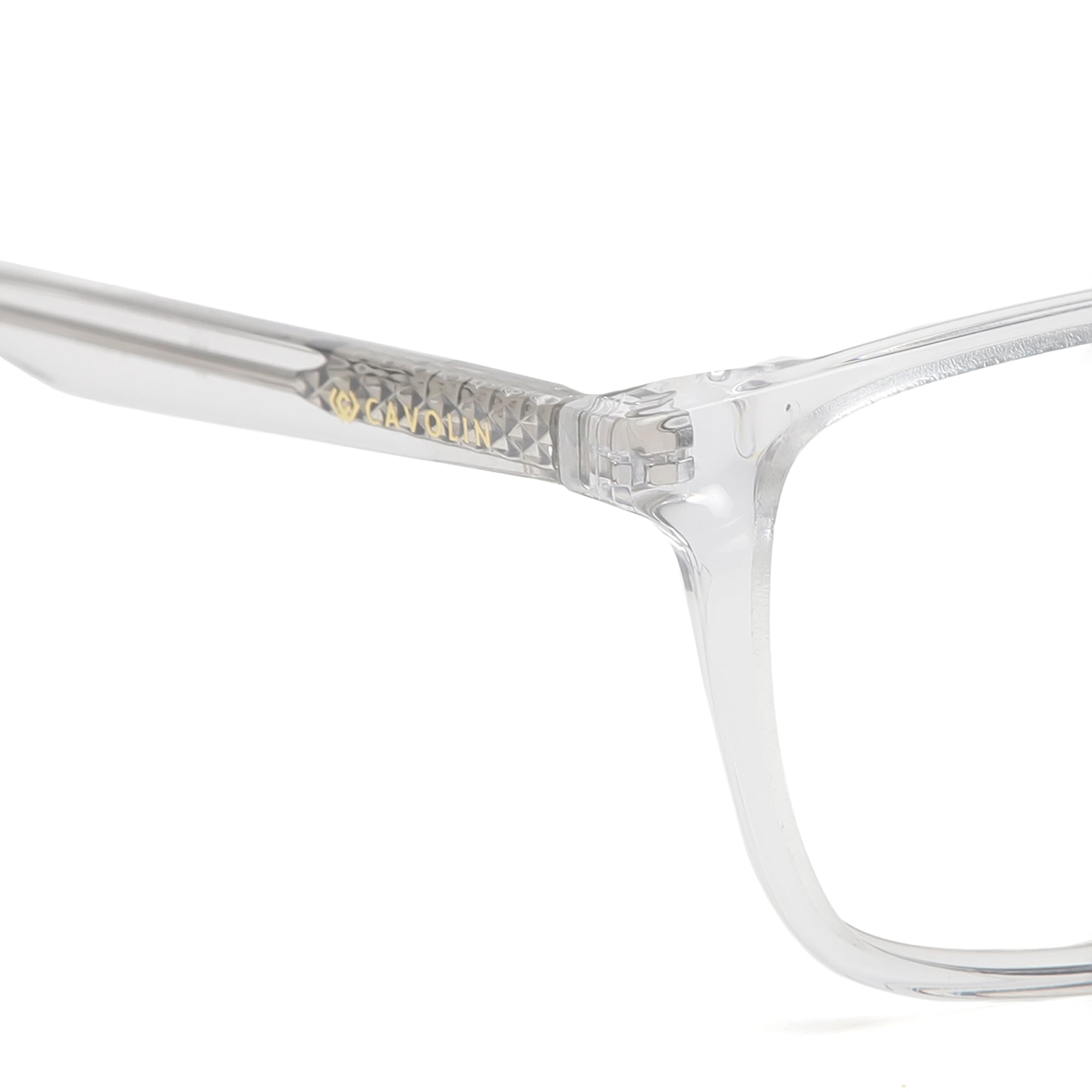 Cavolin Transparent Rectangle Eyeglasses