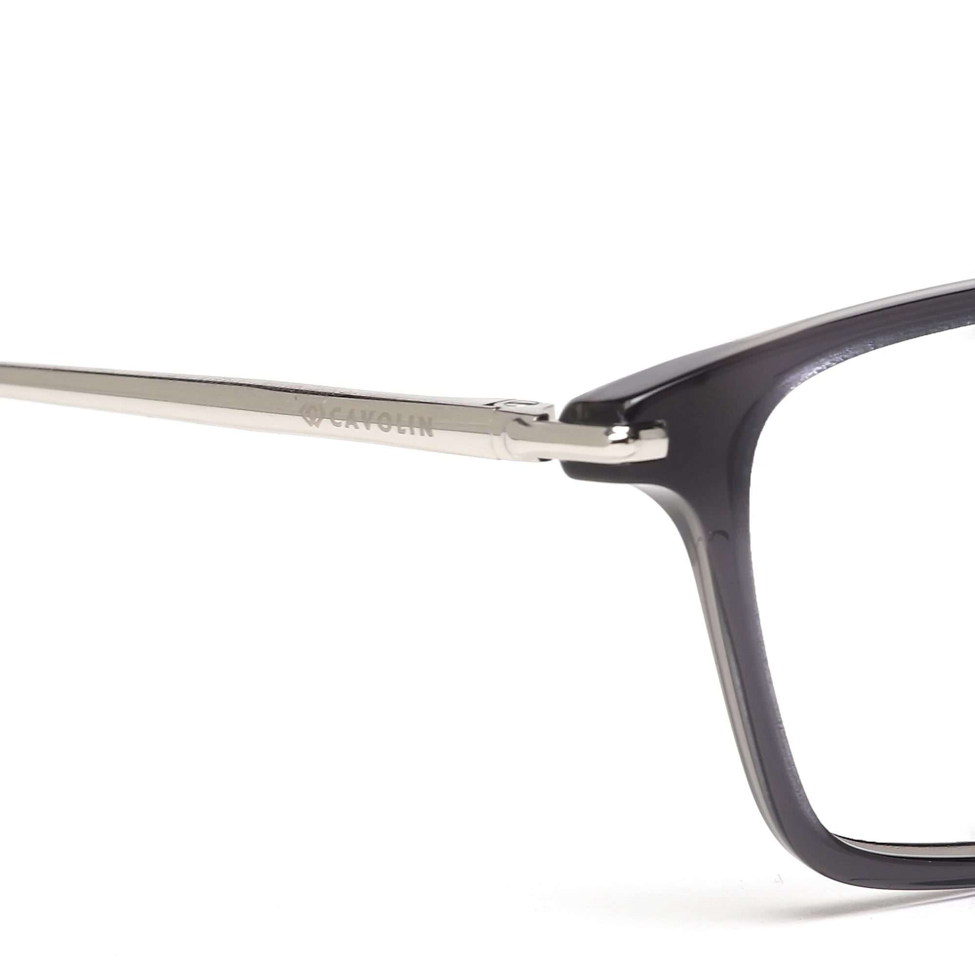 Cavolin Grey Rectangle Eyeglasses