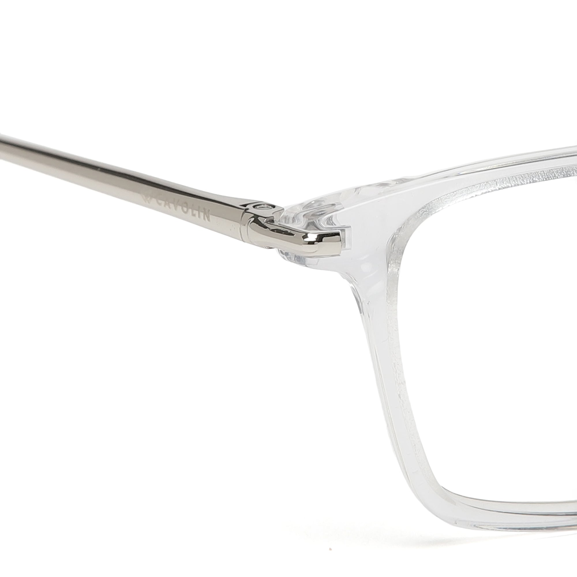 Cavolin Transparent Rectangle Eyeglasses