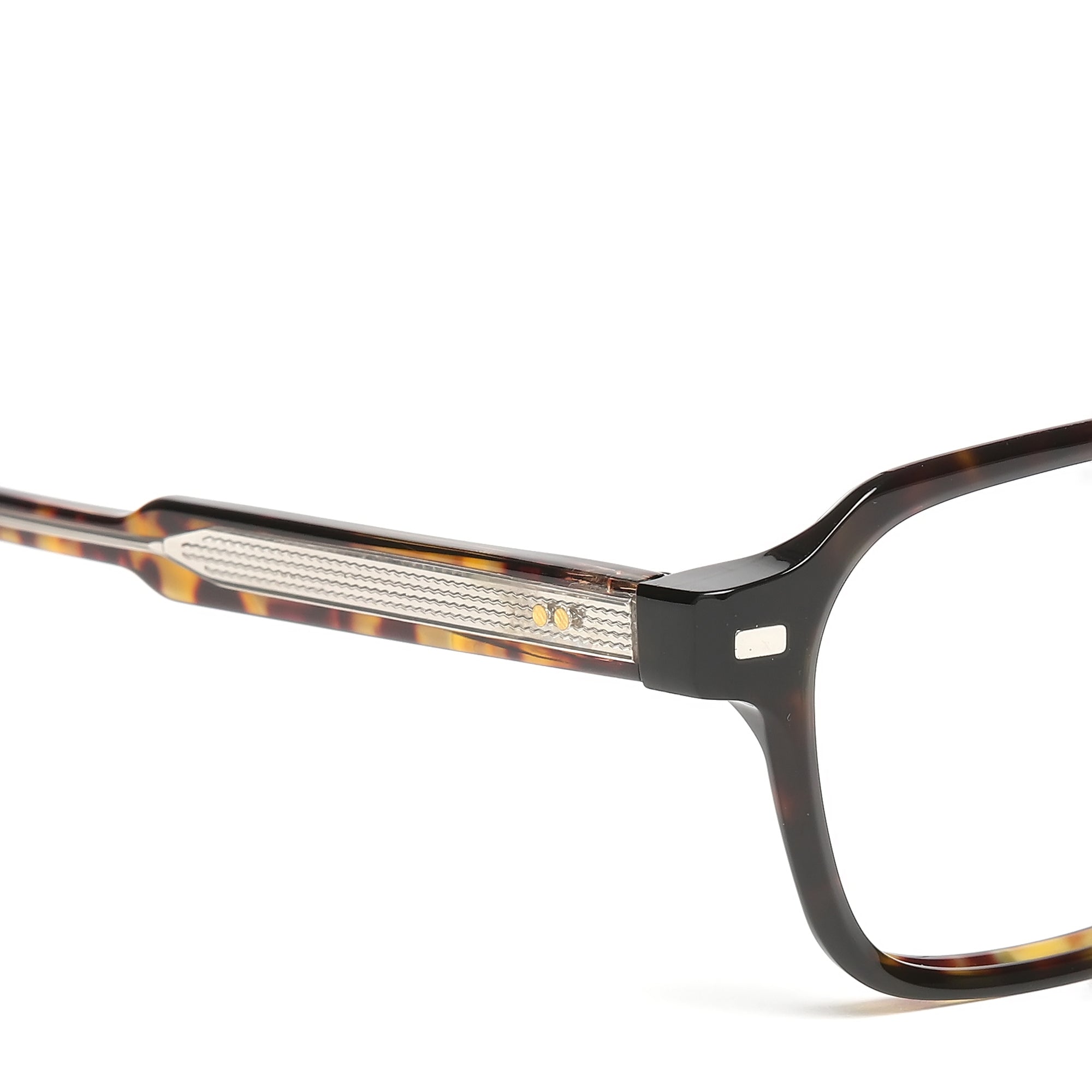 Cavolin Brown Clip On Square Eyeglasses