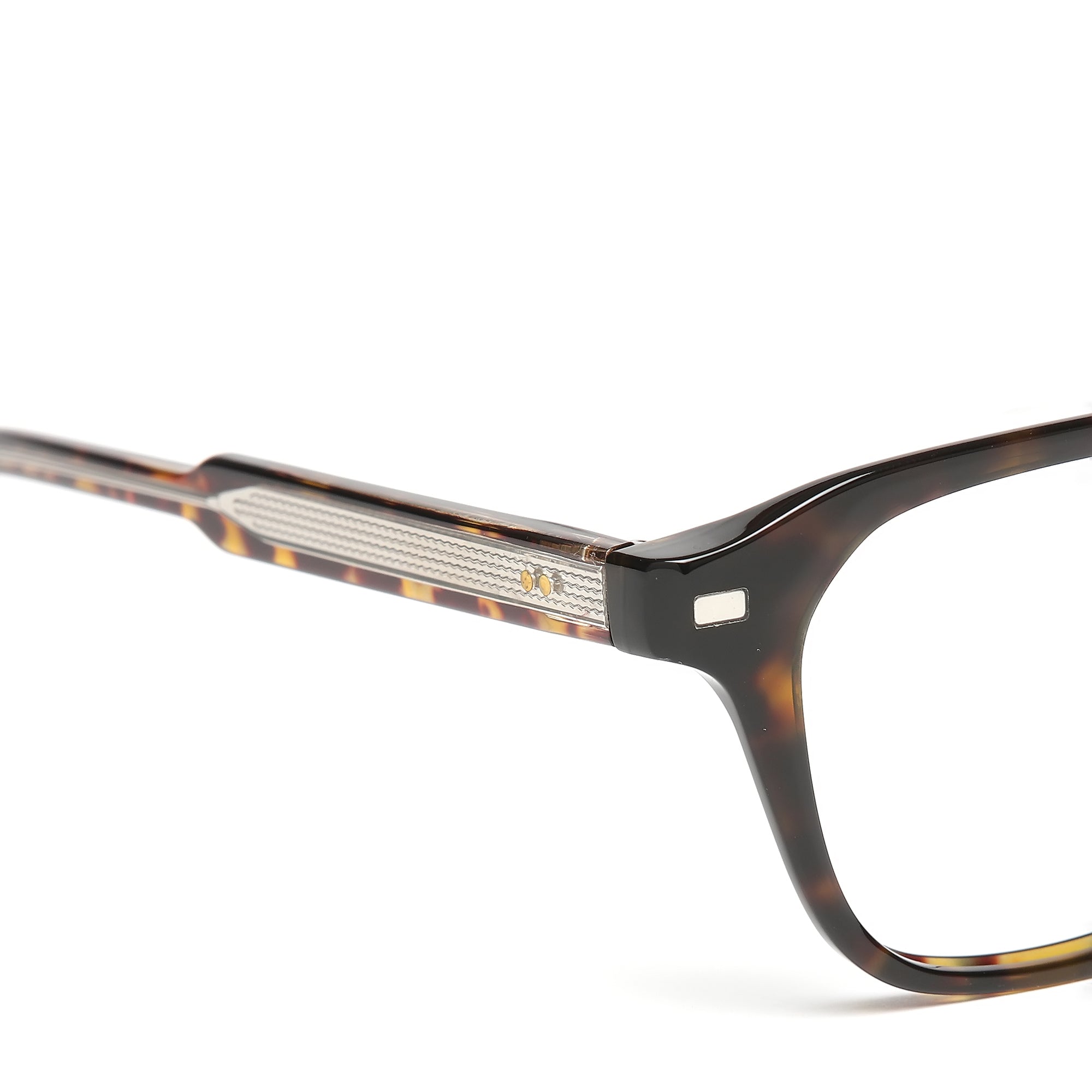 Cavolin Brown Clip On Square Eyeglasses