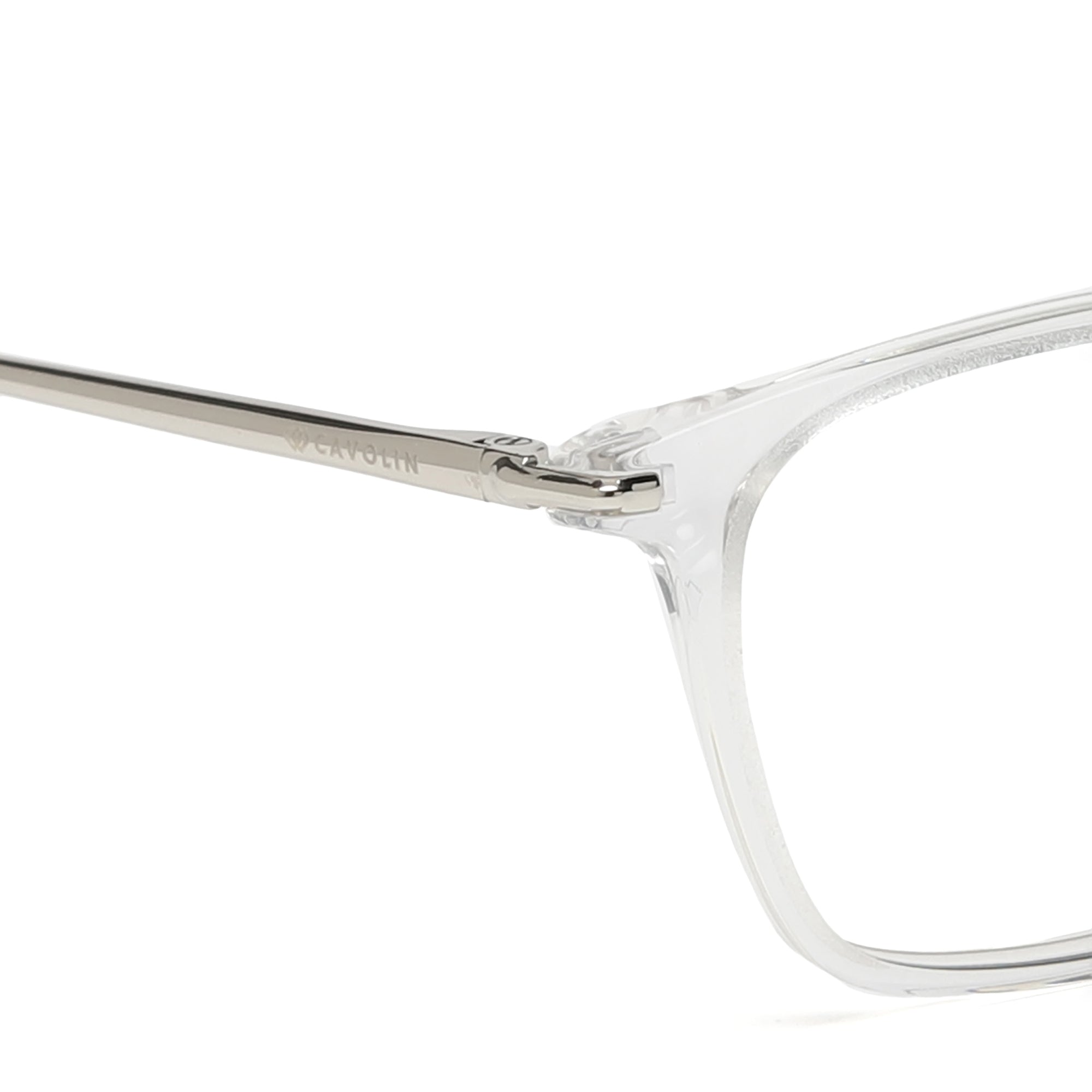 Cavolin Transparent Rectangle Eyeglasses