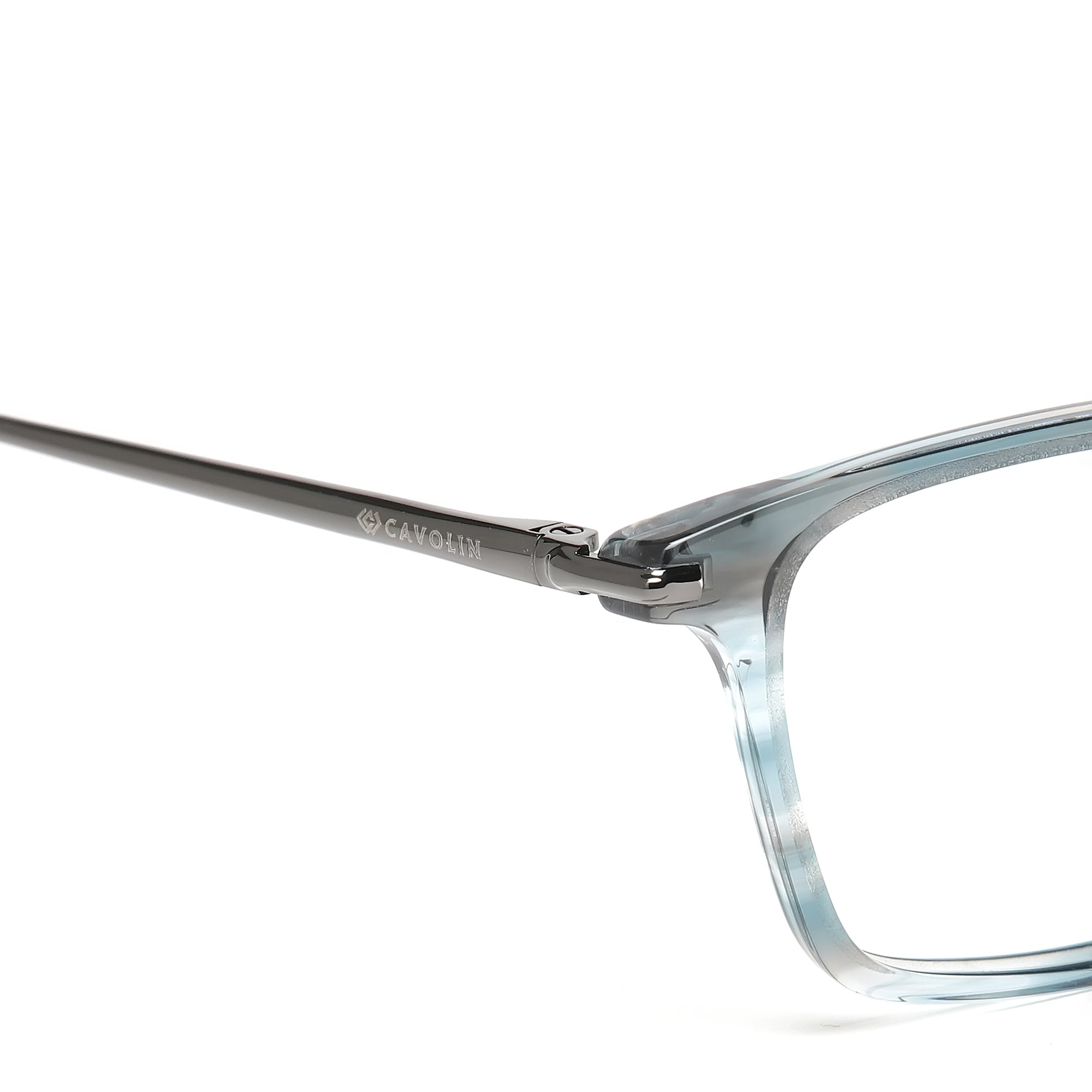 Cavolin Blue Rectangle Eyeglasses