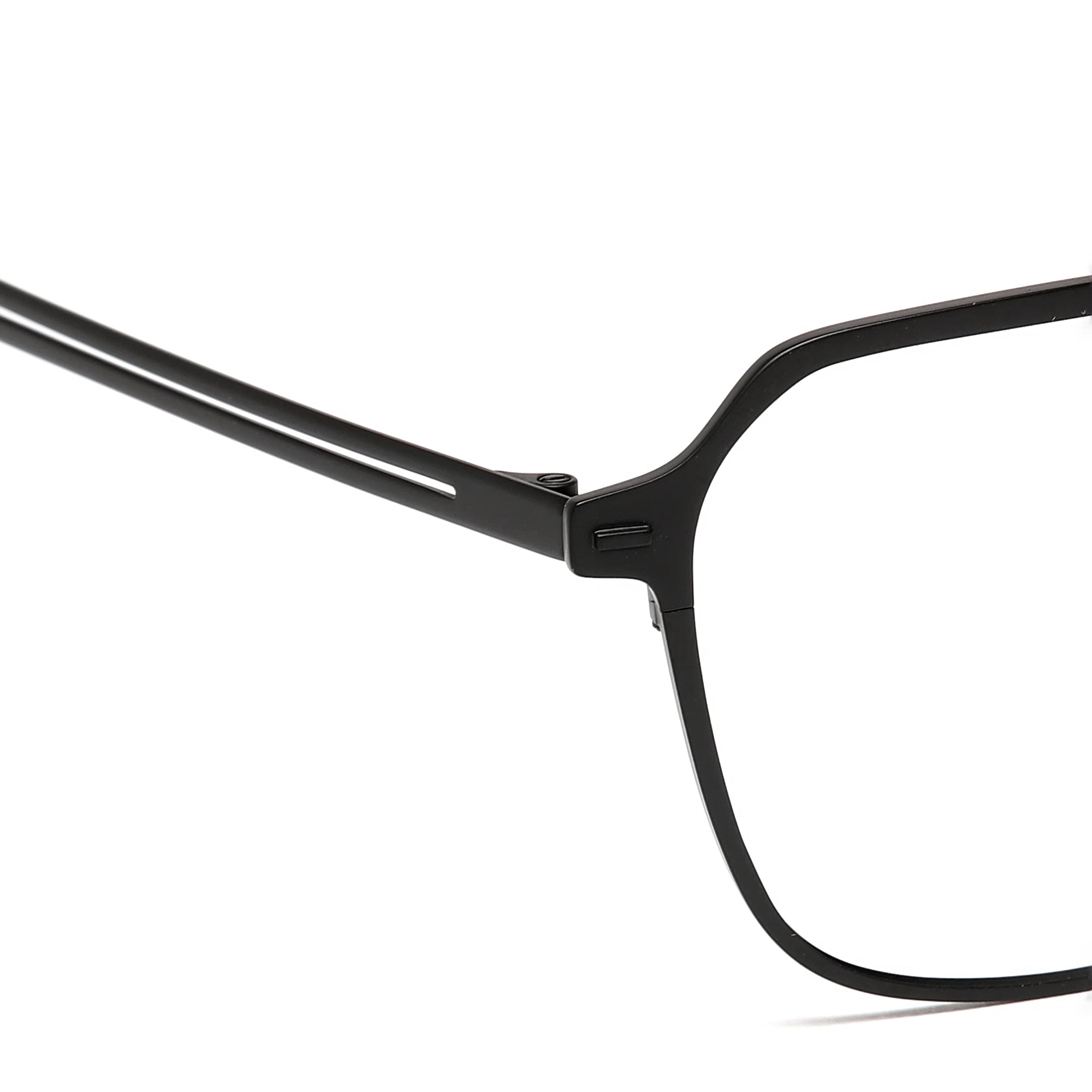 Cavolin Black Geometric Eyeglasses