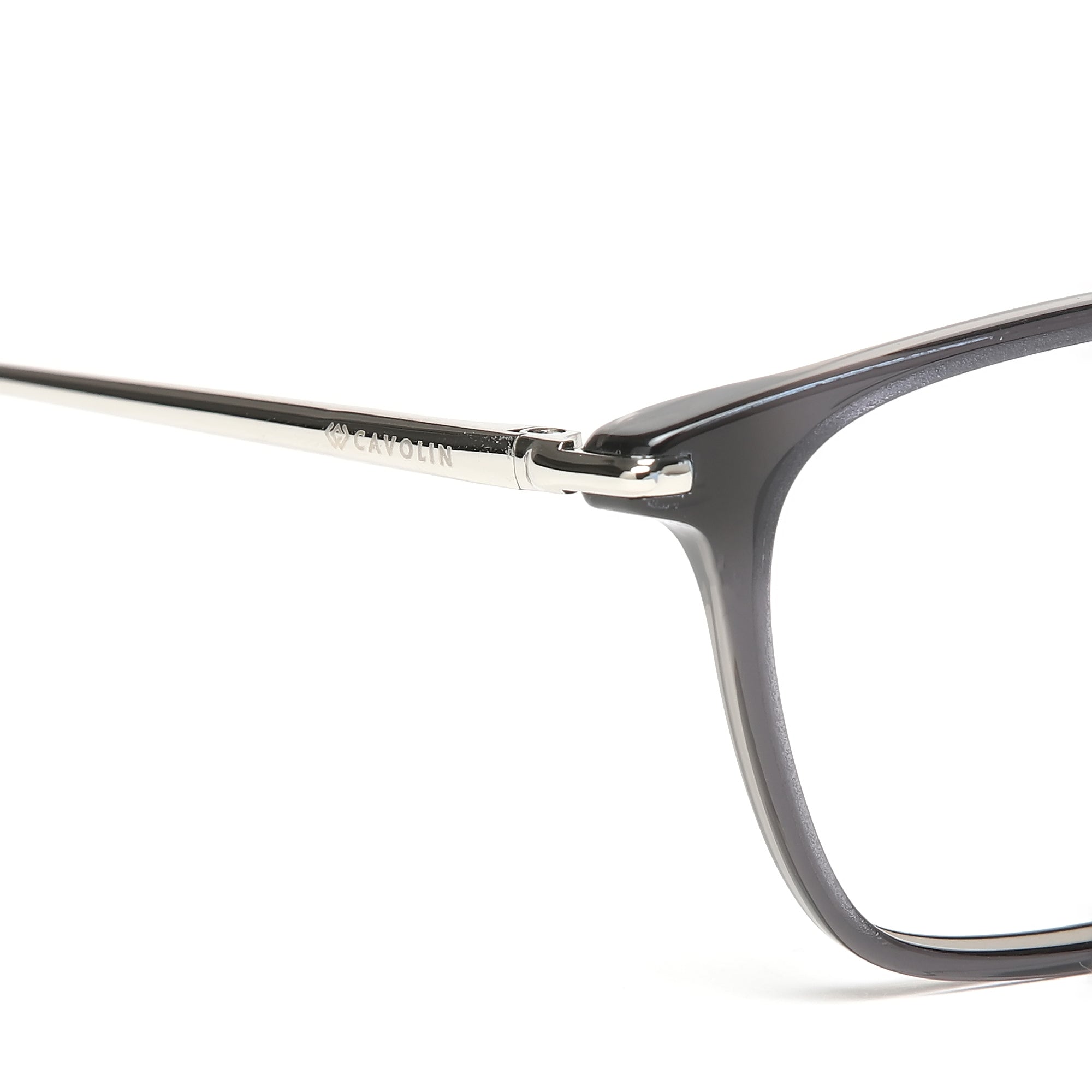 Cavolin Grey Rectangle Eyeglasses