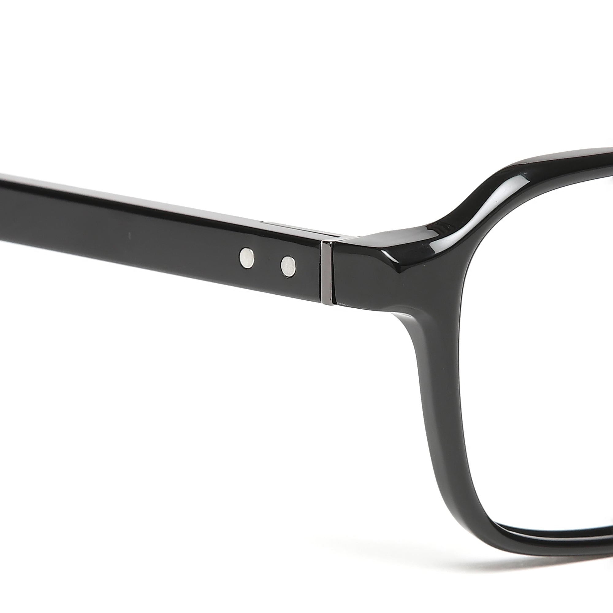 Cavolin Black Square Eyeglasses