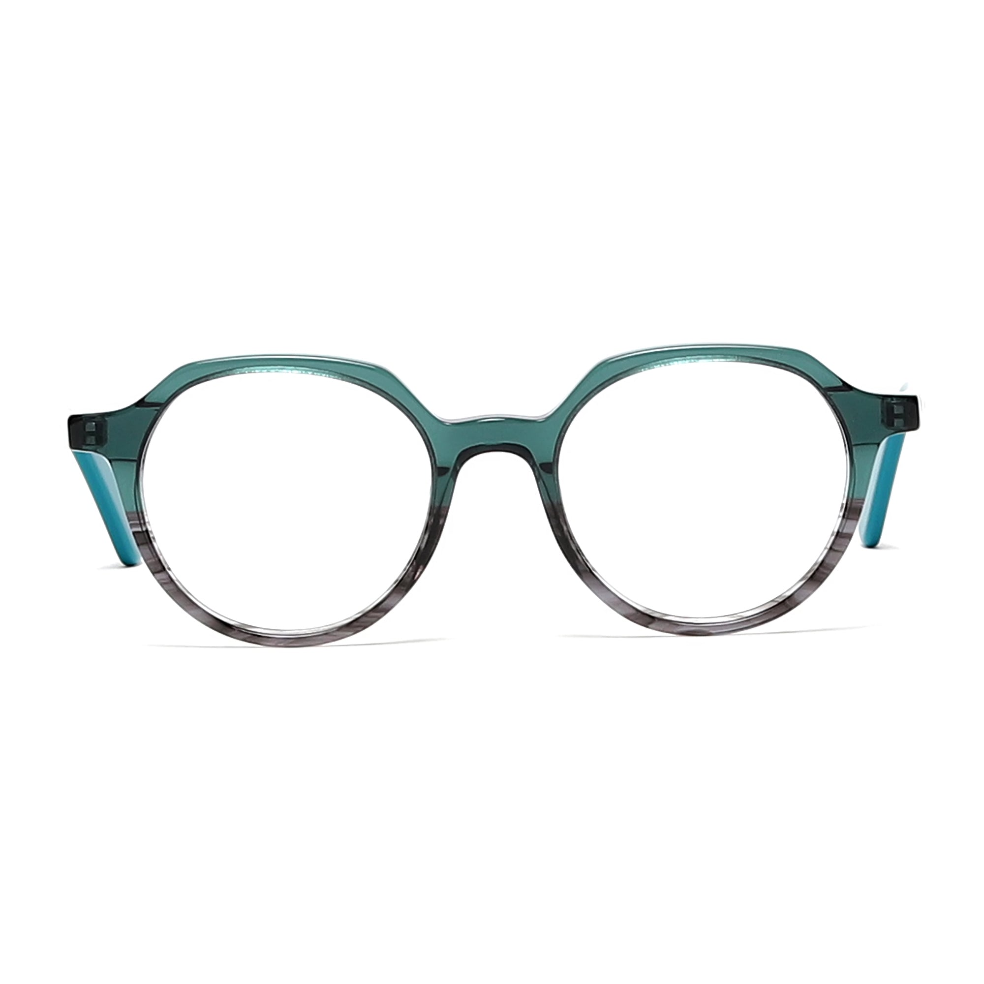 Cavolin Green Geometric Eyeglasses