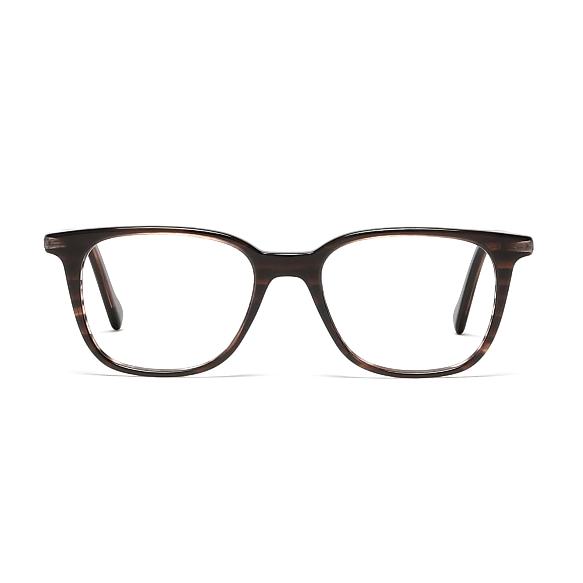 Cavolin Brown Square Eyeglasses