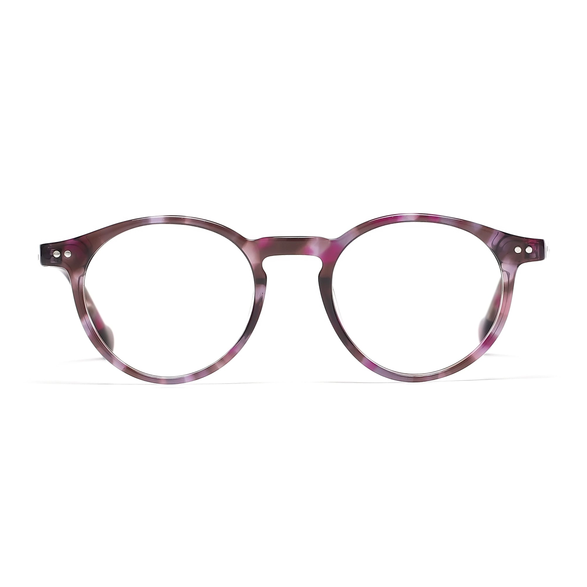 Cavolin Purple Round Eyeglasses