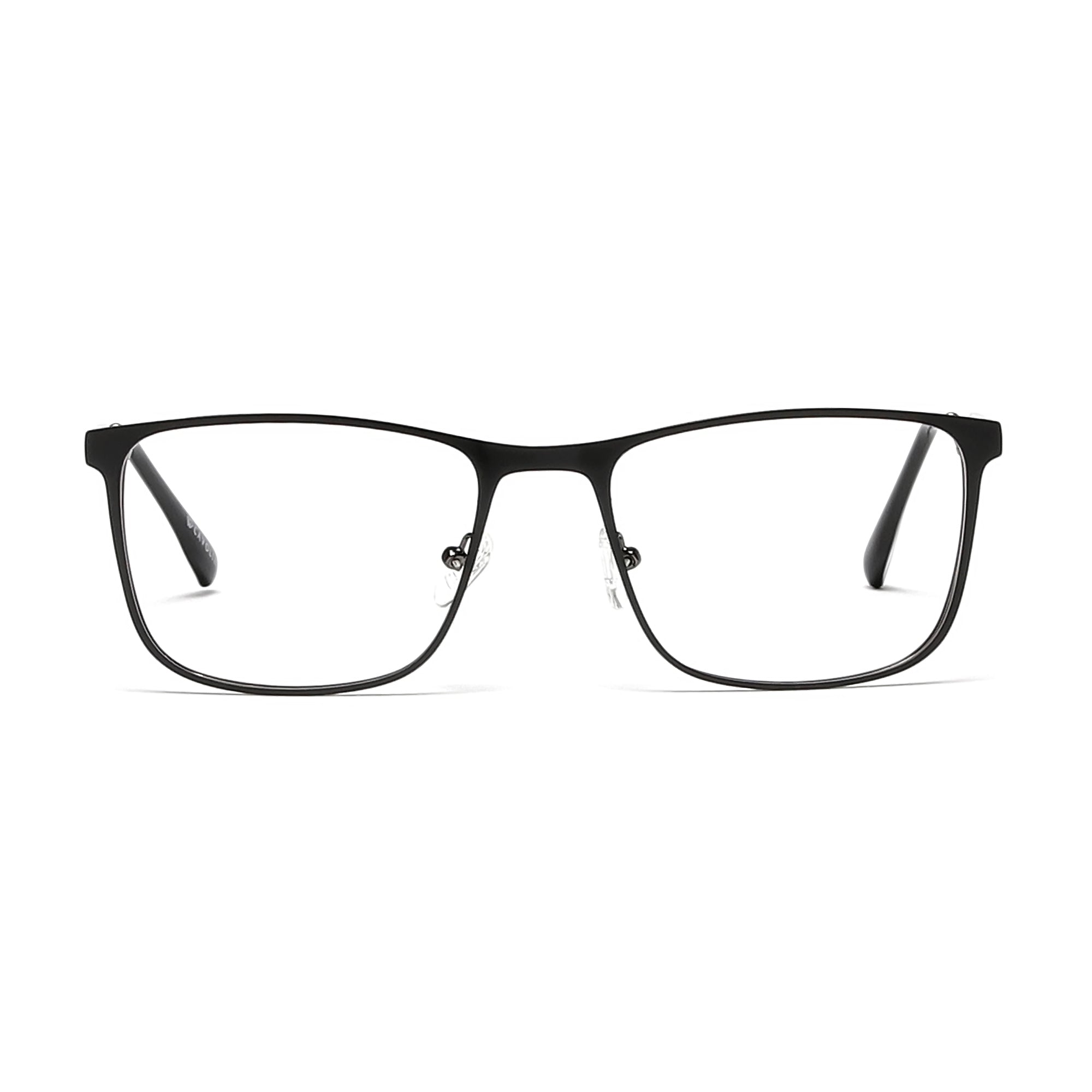 Cavolin Black Rectangle Eyeglasses