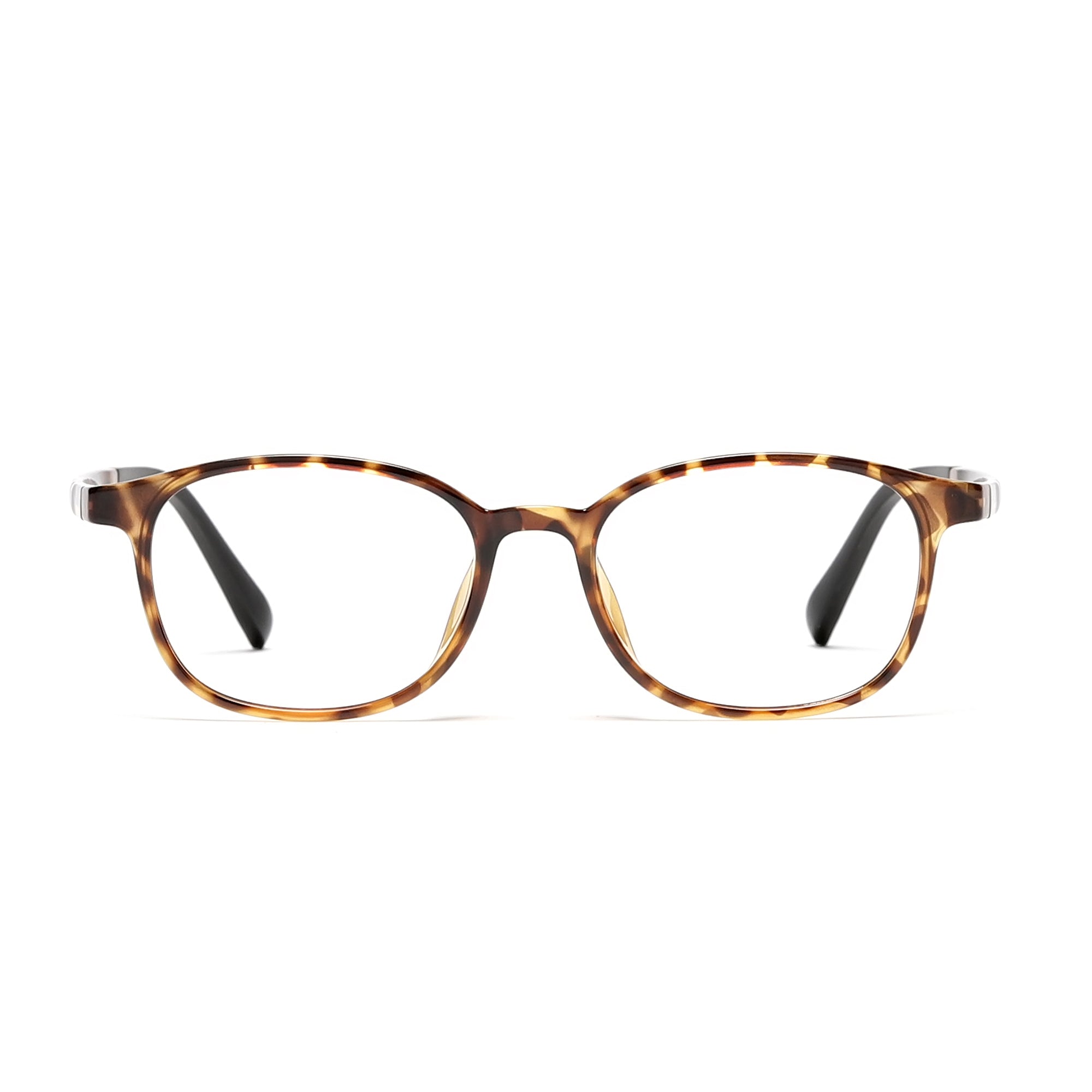 Cavolin Brown Rectangle Eyeglasses