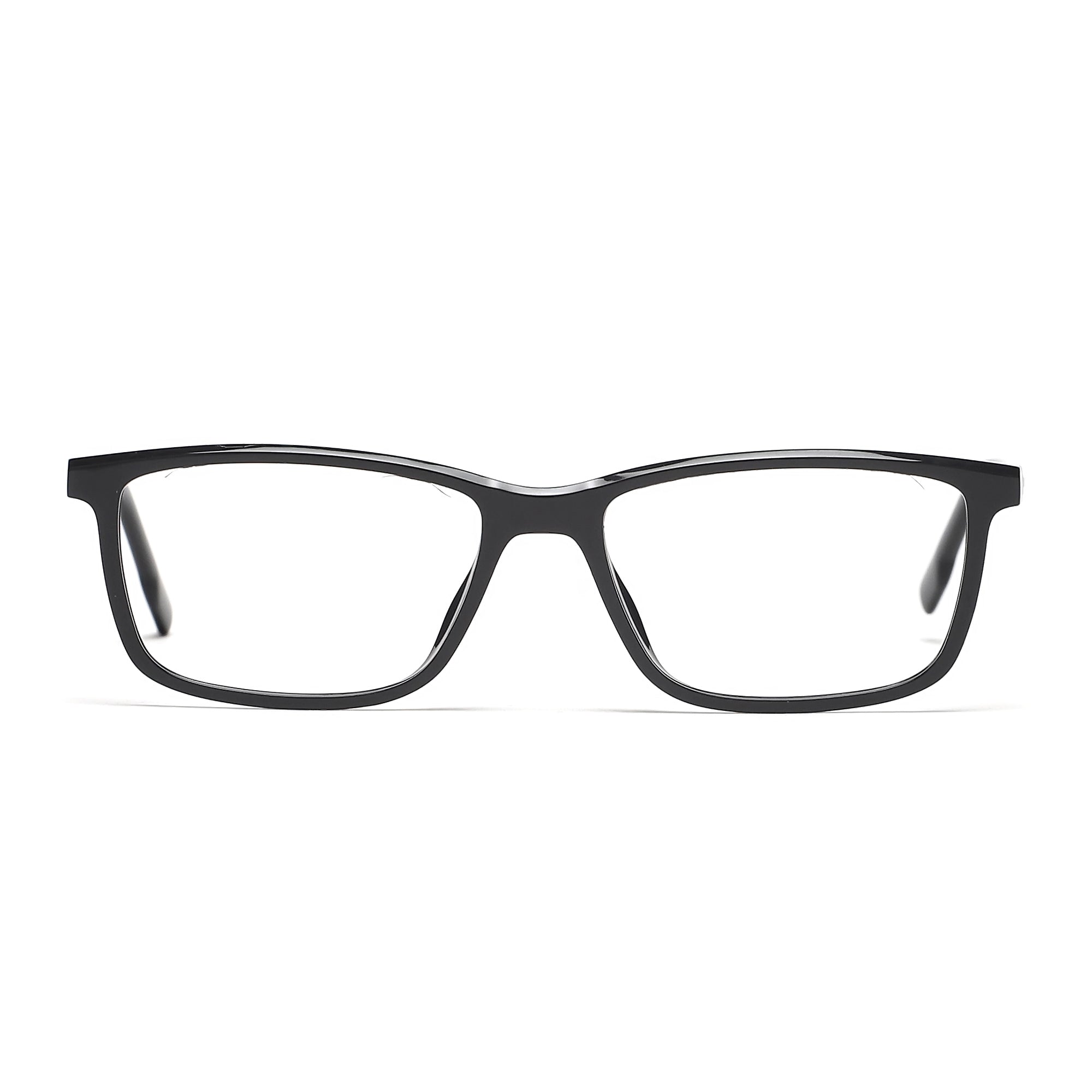 Cavolin Black Rectangle Eyeglasses