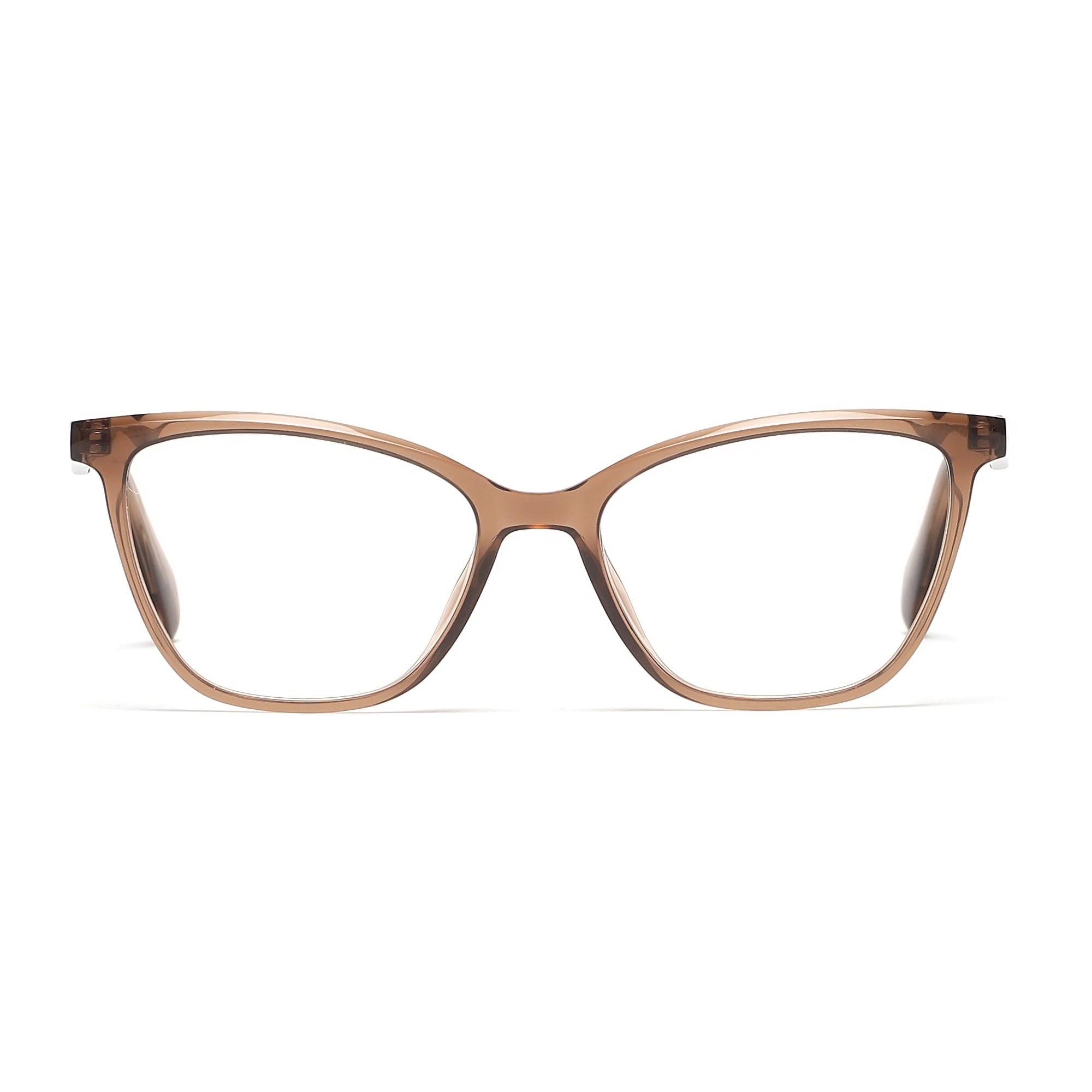 Cavolin Brown Cat Eye Eyeglasses