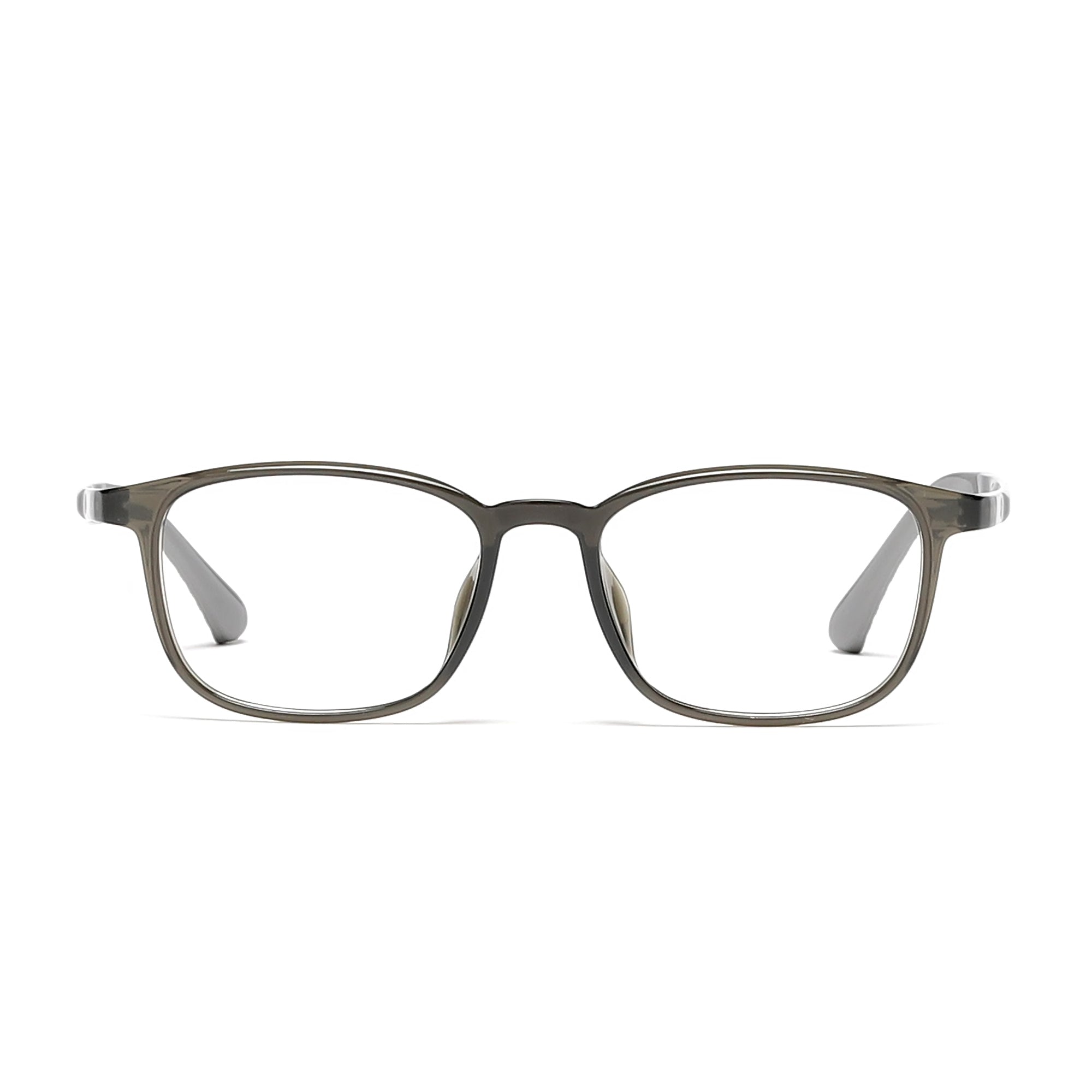 Cavolin Grey Transparent Rectangle Eyeglasses
