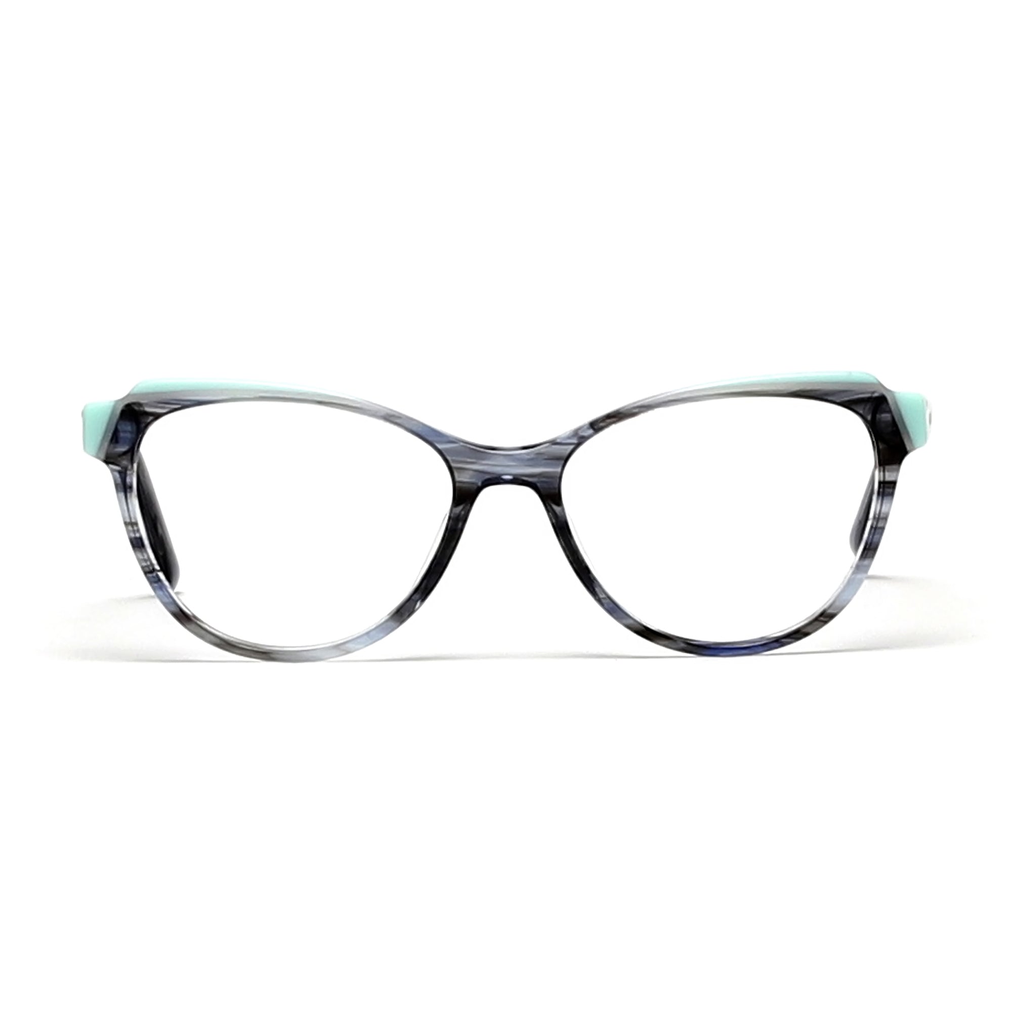 Cavolin Grey Green Cat Eye Eyeglasses