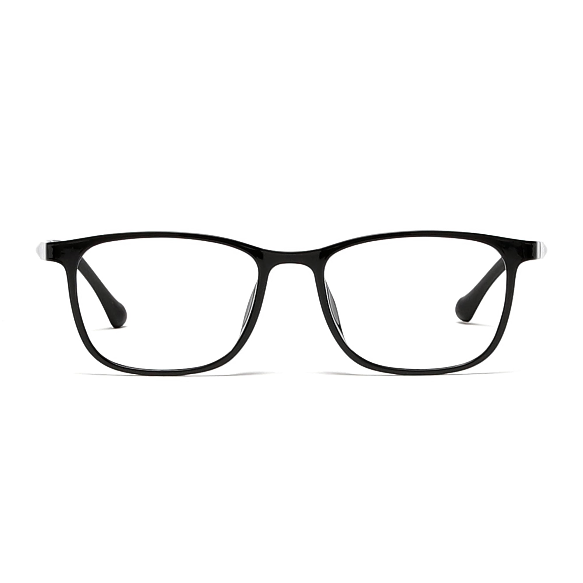 Cavolin Black Rectangle Eyeglasses