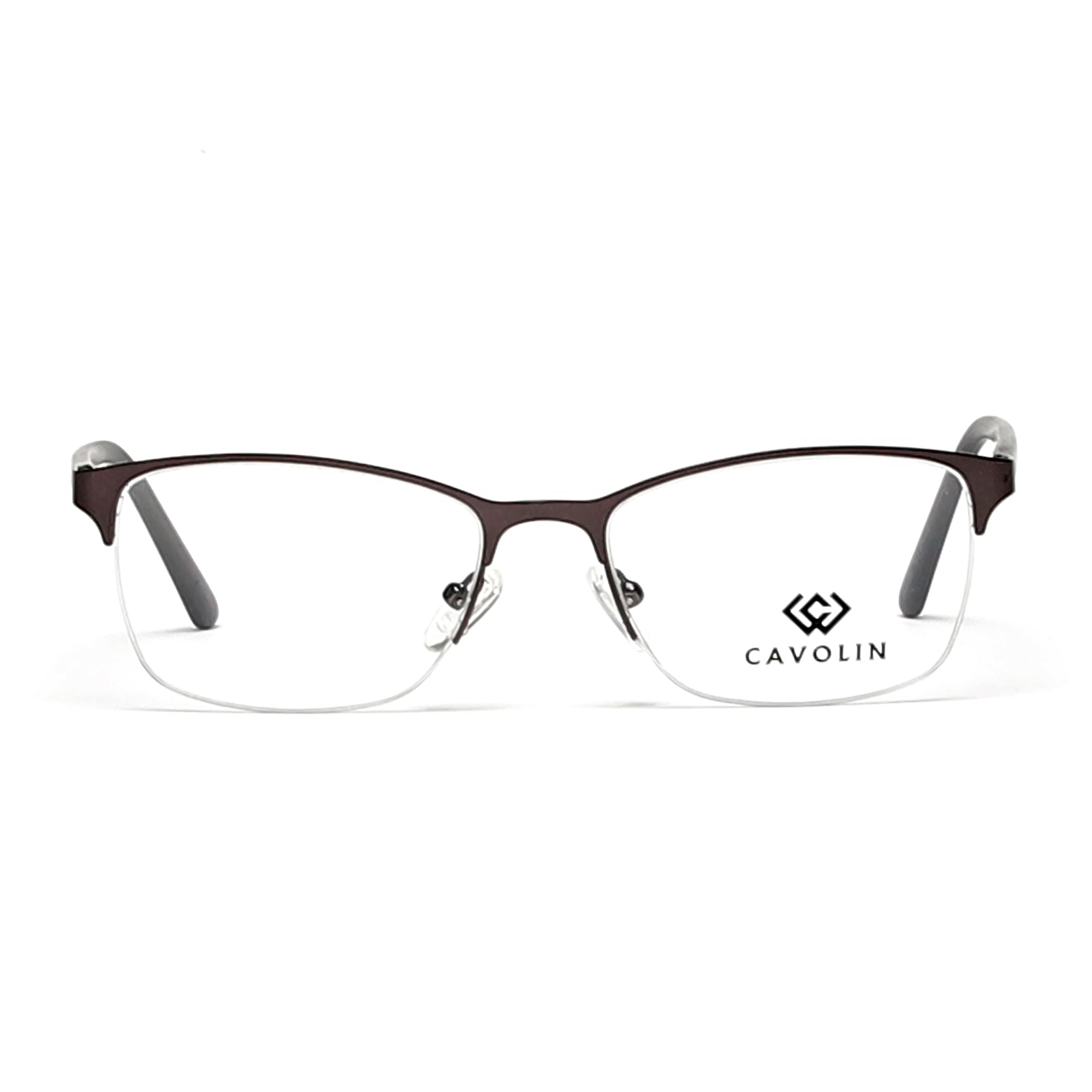 Cavolin Gun Metal Rectangle Eyeglasses