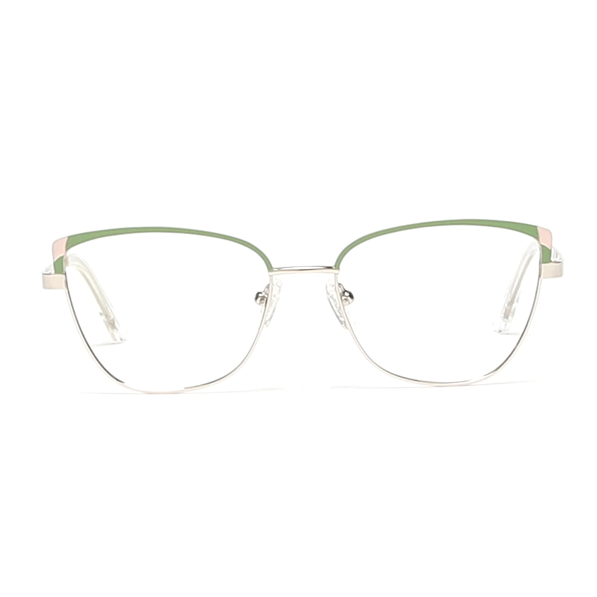 Cavolin Green Gold Cat Eye Eyeglasses