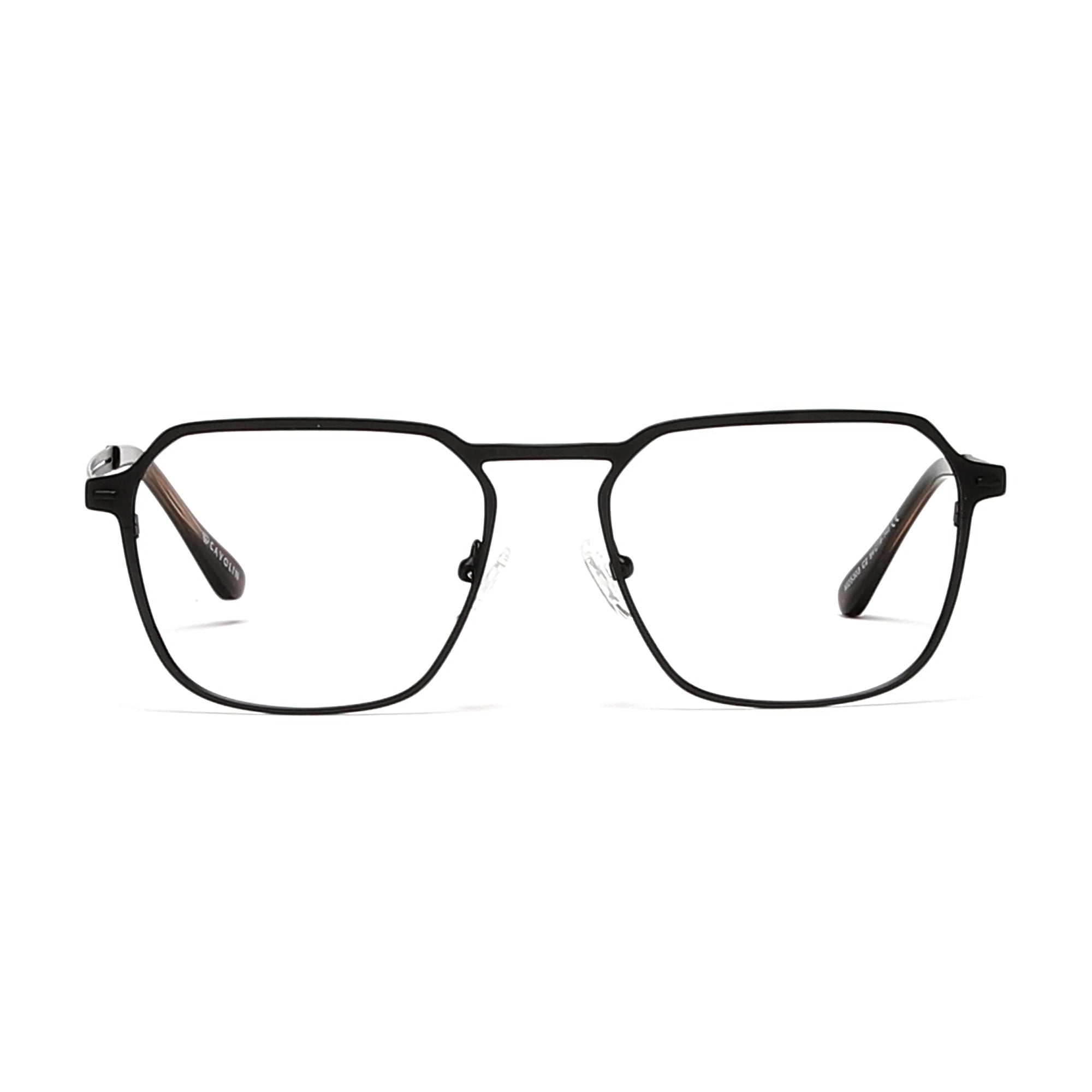Cavolin Black Geometric Eyeglasses
