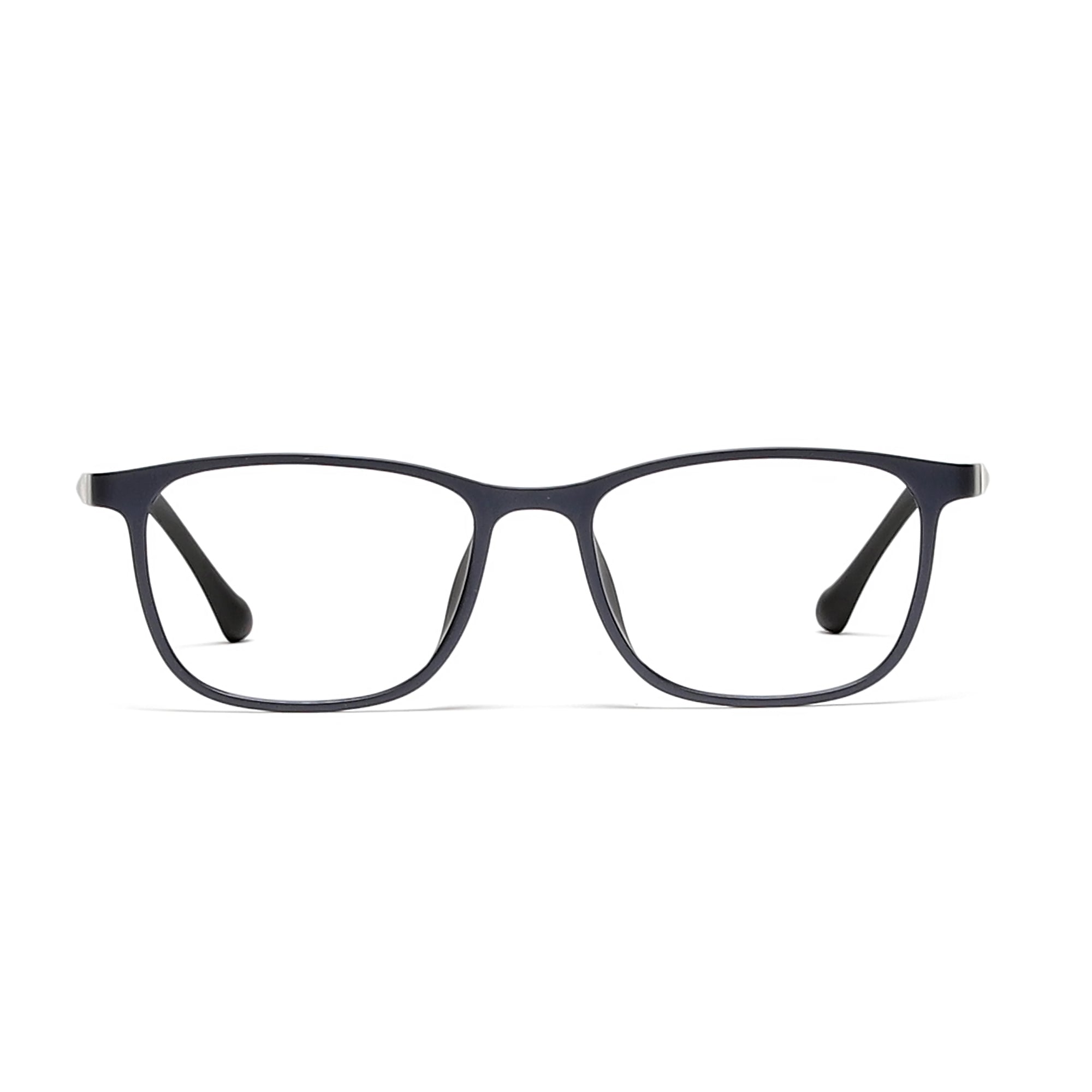 Cavolin Matt Blue Rectangle Eyeglasses