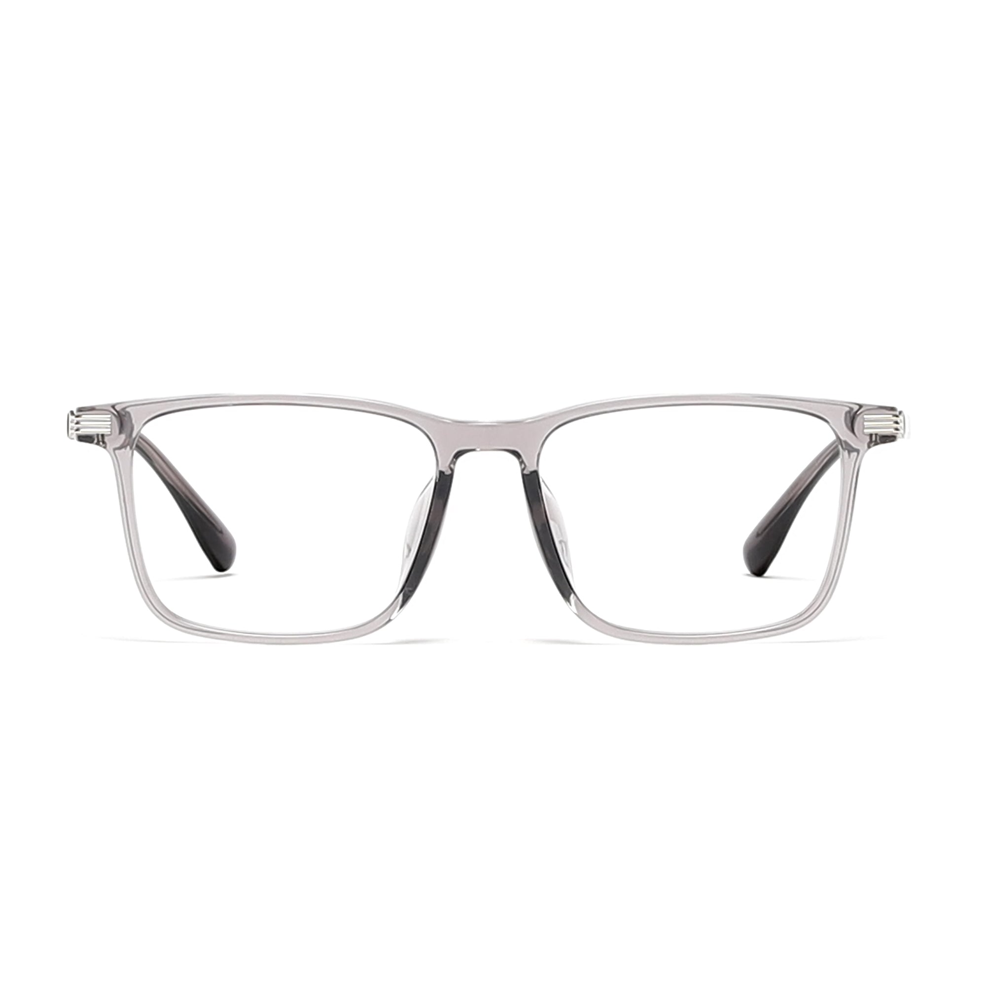 Cavolin Grey Transparent Rectangle Eyeglasses
