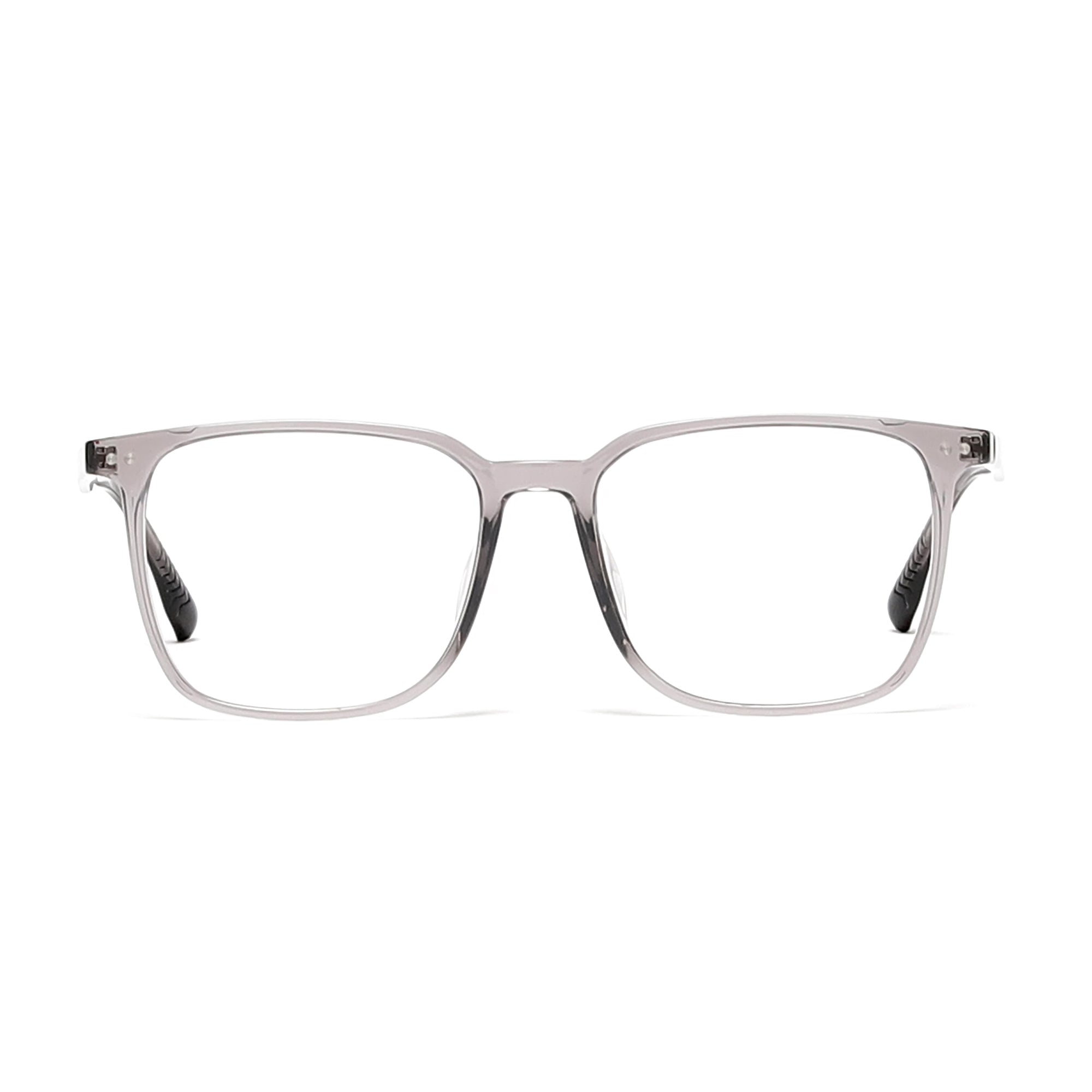Cavolin Grey Transparent Rectangle Eyeglasses