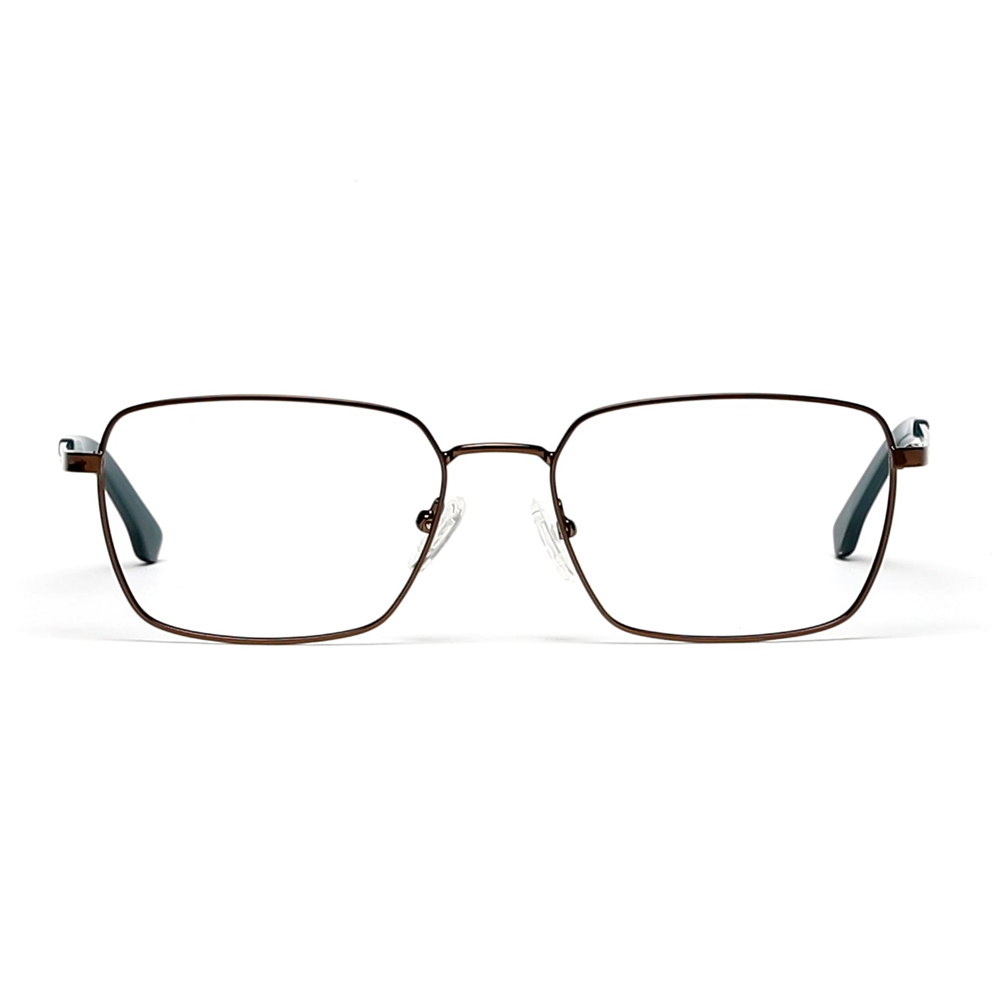 Cavolin Brown Rectangle Eyeglasses