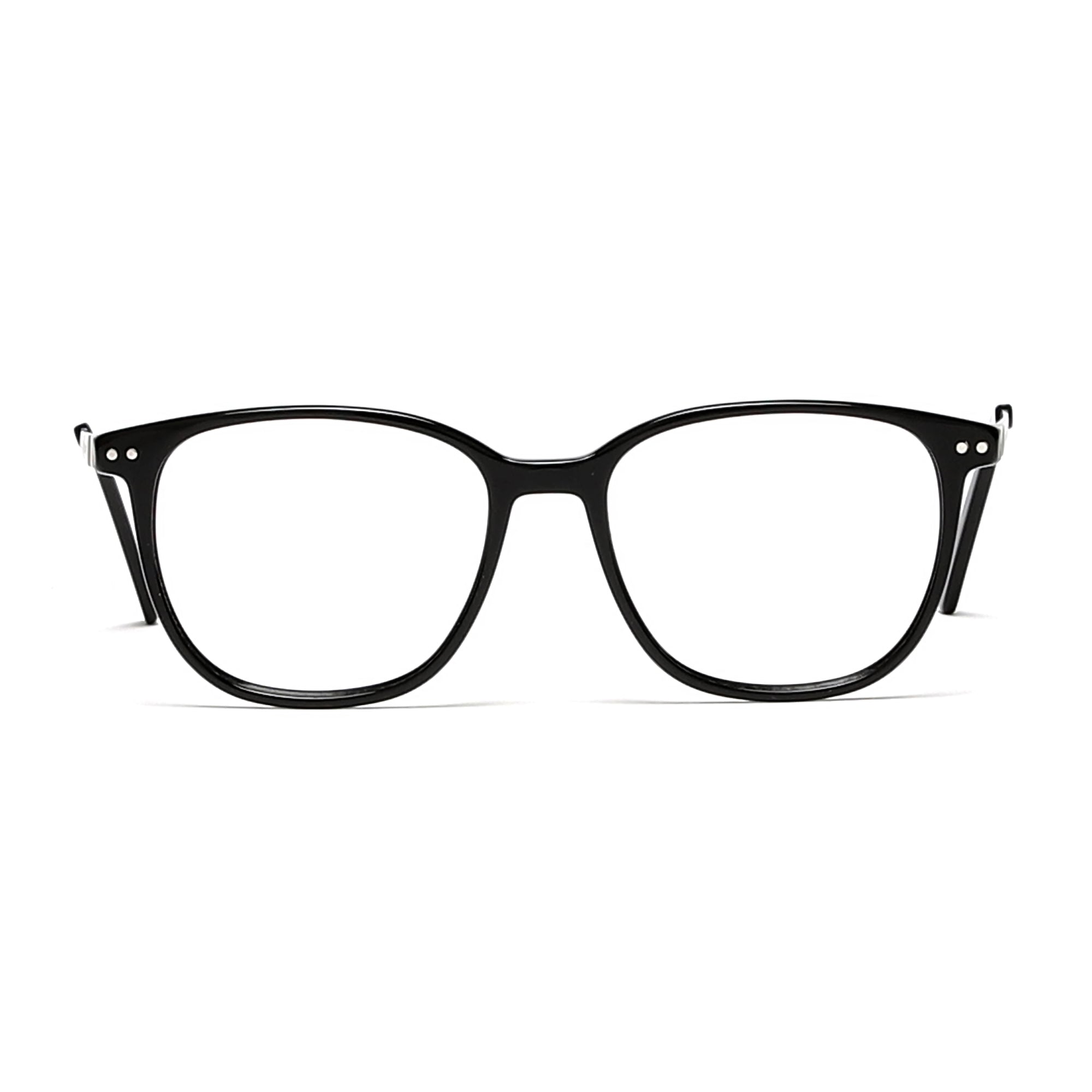 Cavolin Black Square Eyeglasses