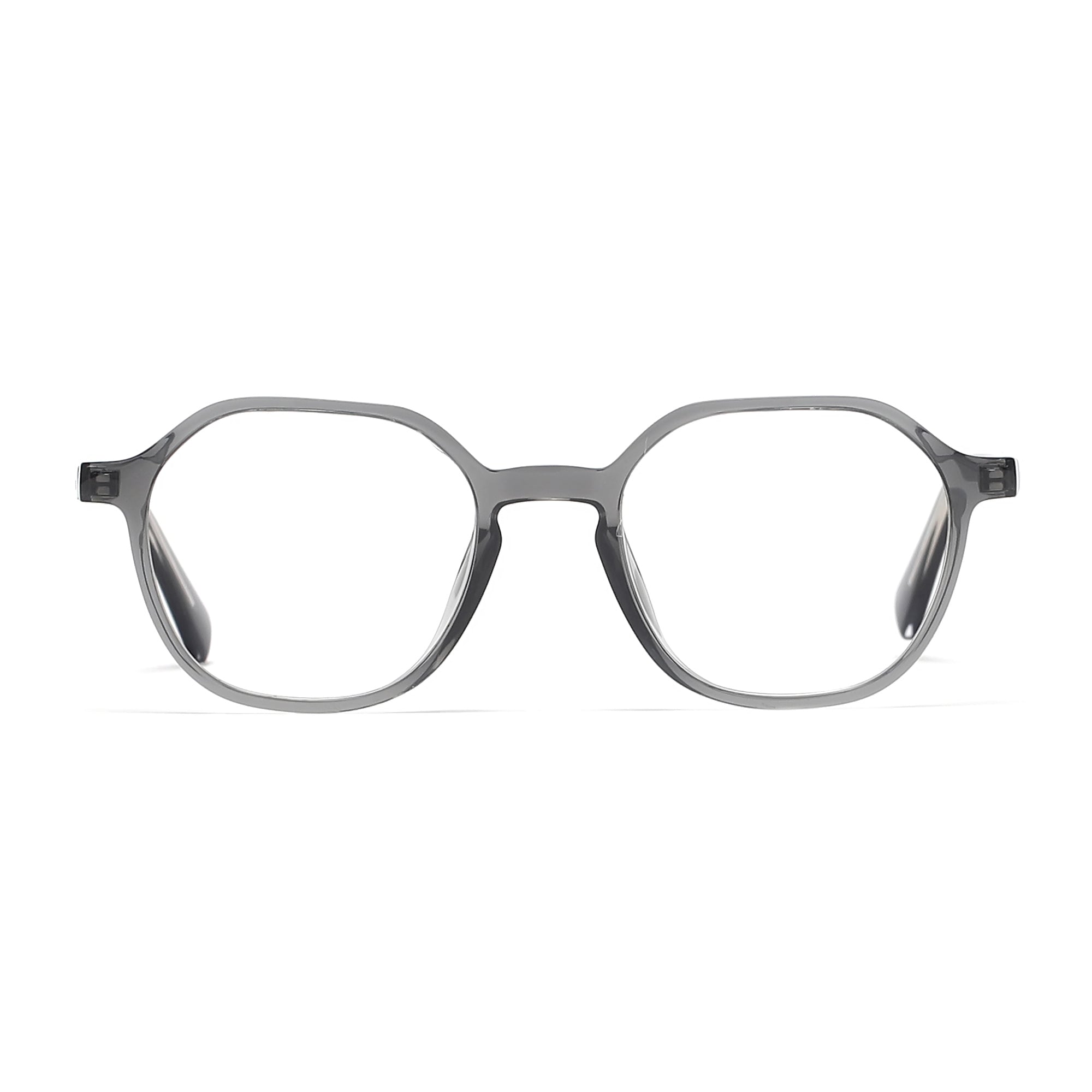Cavolin Grey Hexagonal Eyeglasses