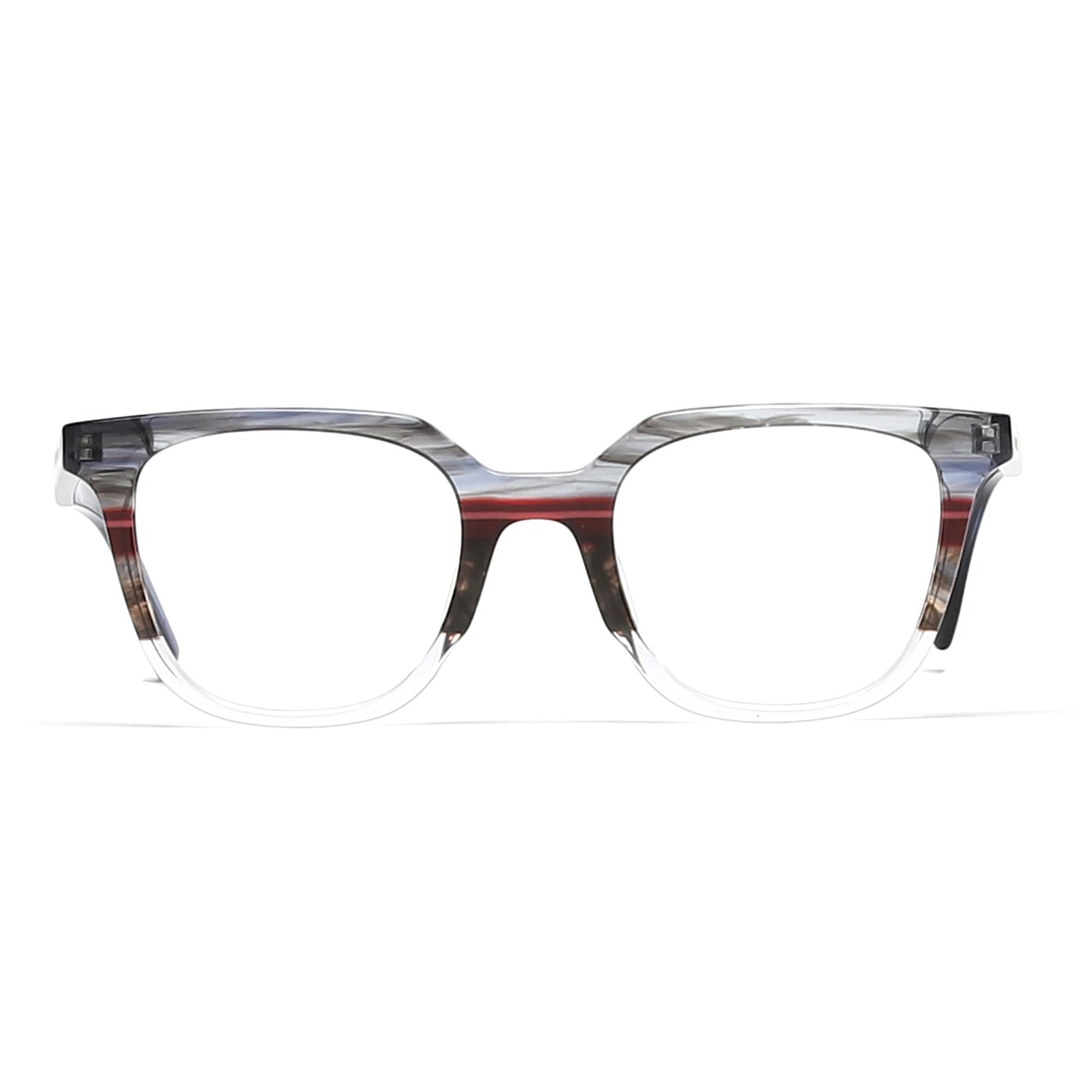 Cavolin Grey Transparent Square Eyeglasses