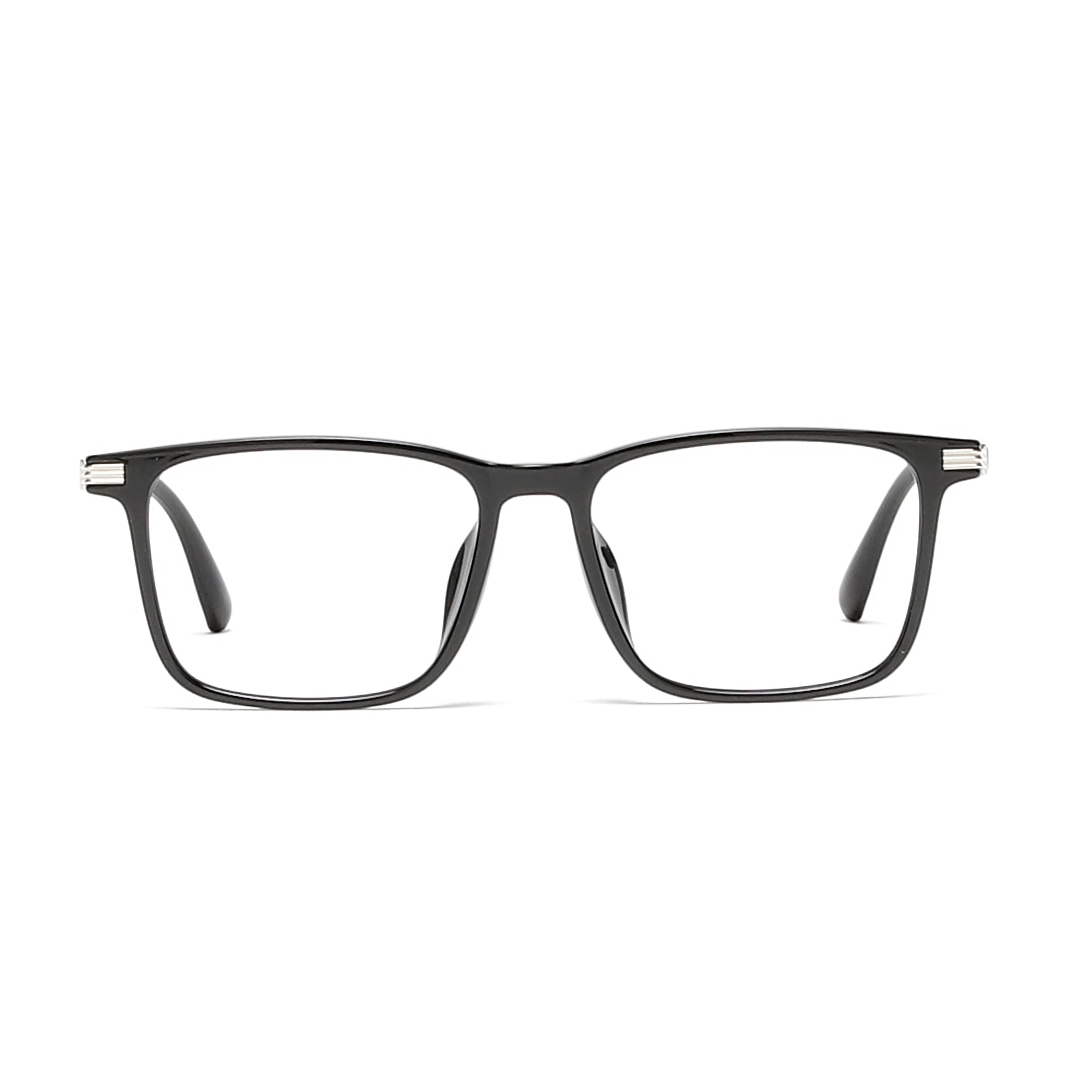 Cavolin Black Rectangle Eyeglasses