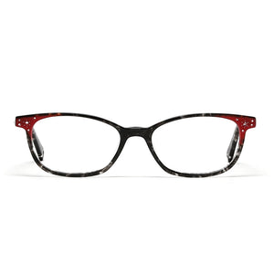 Cavolin Black Red Cat Eye Eyeglasses