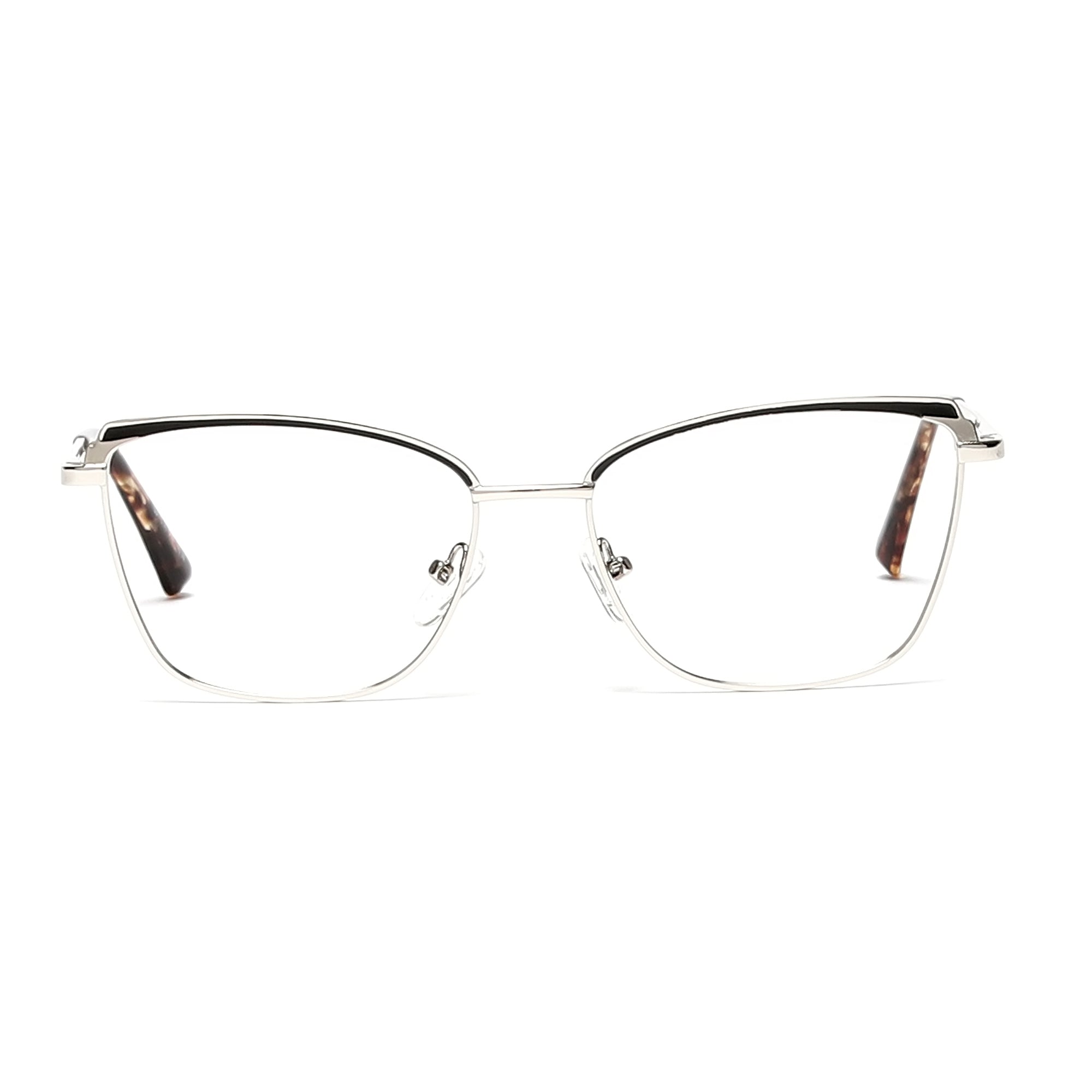 Cavolin Silver Cat Eye Eyeglasses